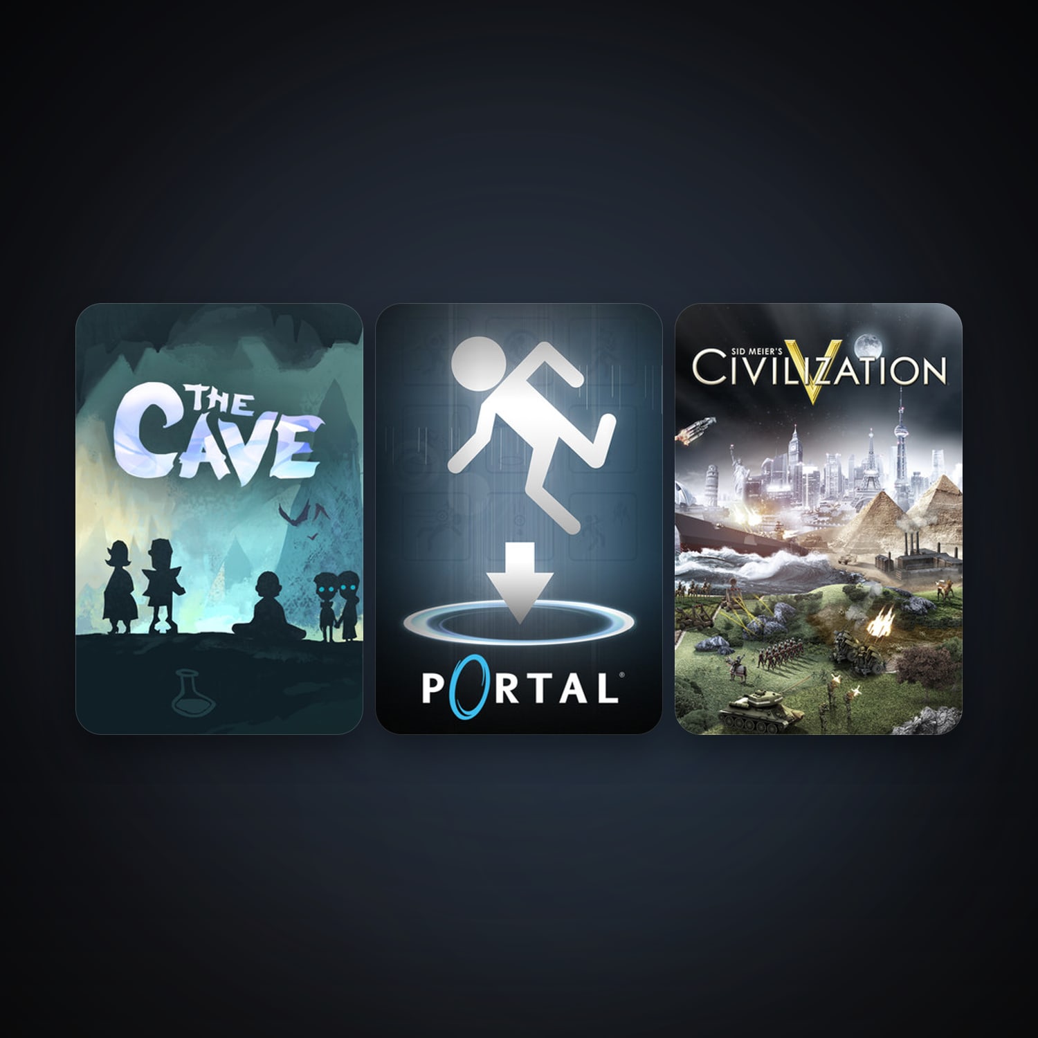 Portal + Sid Meier's Civilization V, 6 games, clean — HabibiAccounts