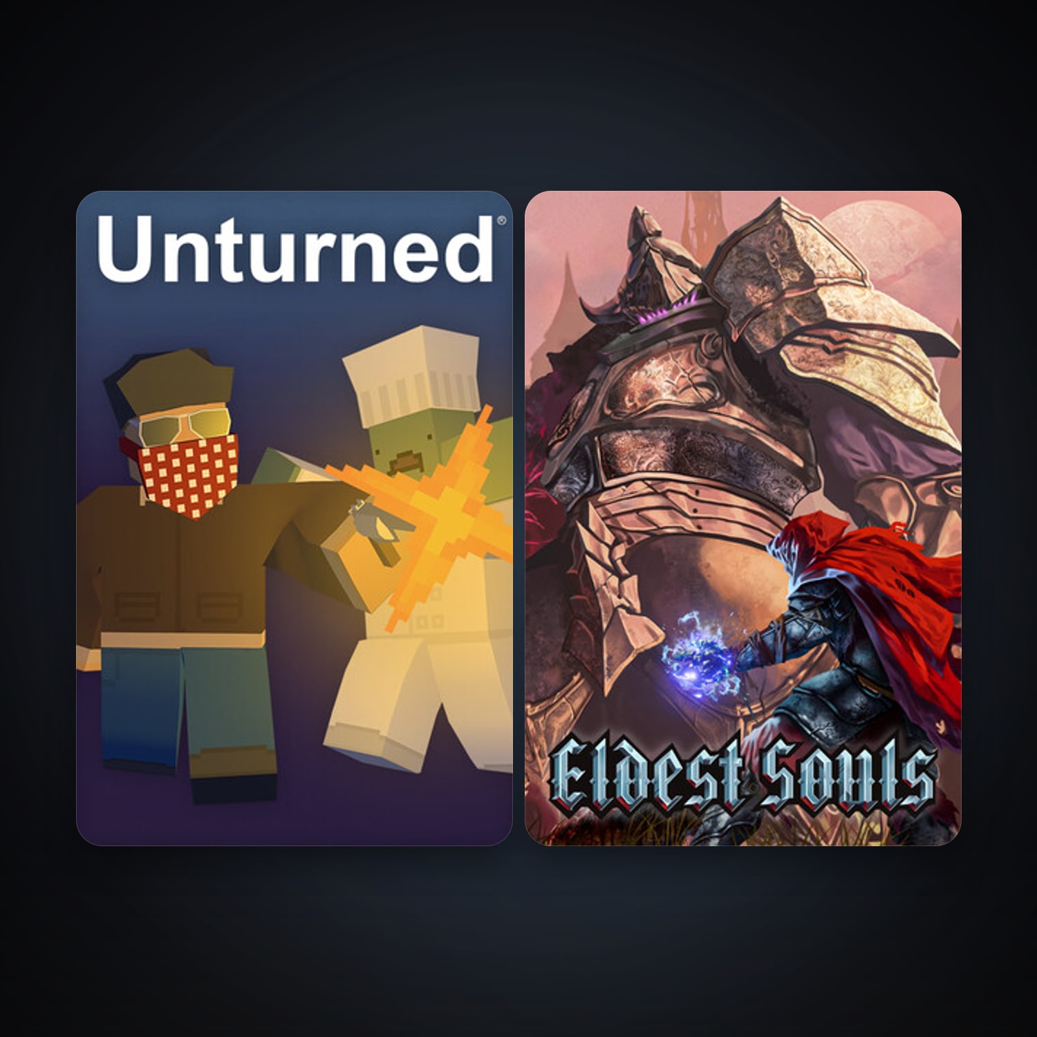 Unturned + Eldest Souls, 4 games, clean — HabibiAccounts