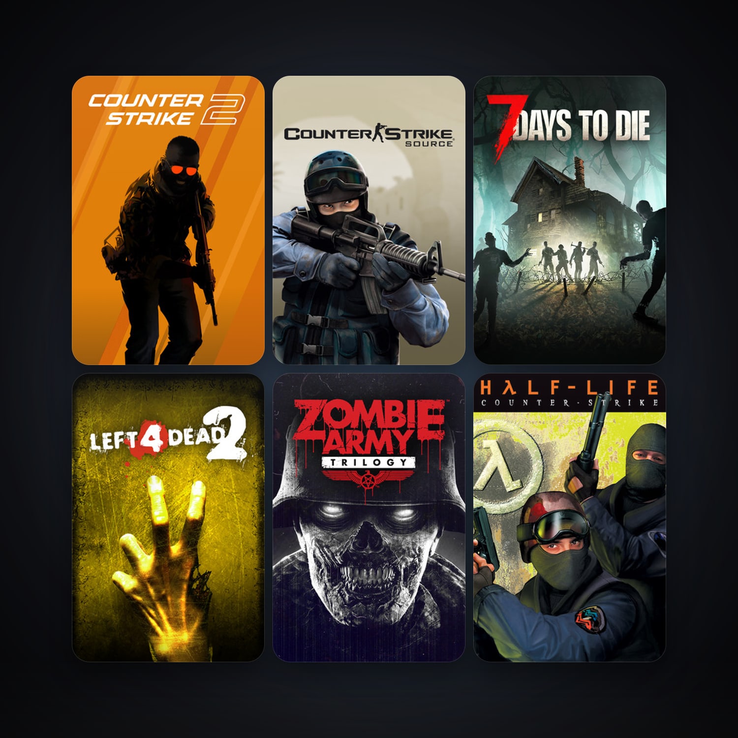 Counter-Strike + Counter-Strike: Source, 17 games, clean — HabibiAccounts