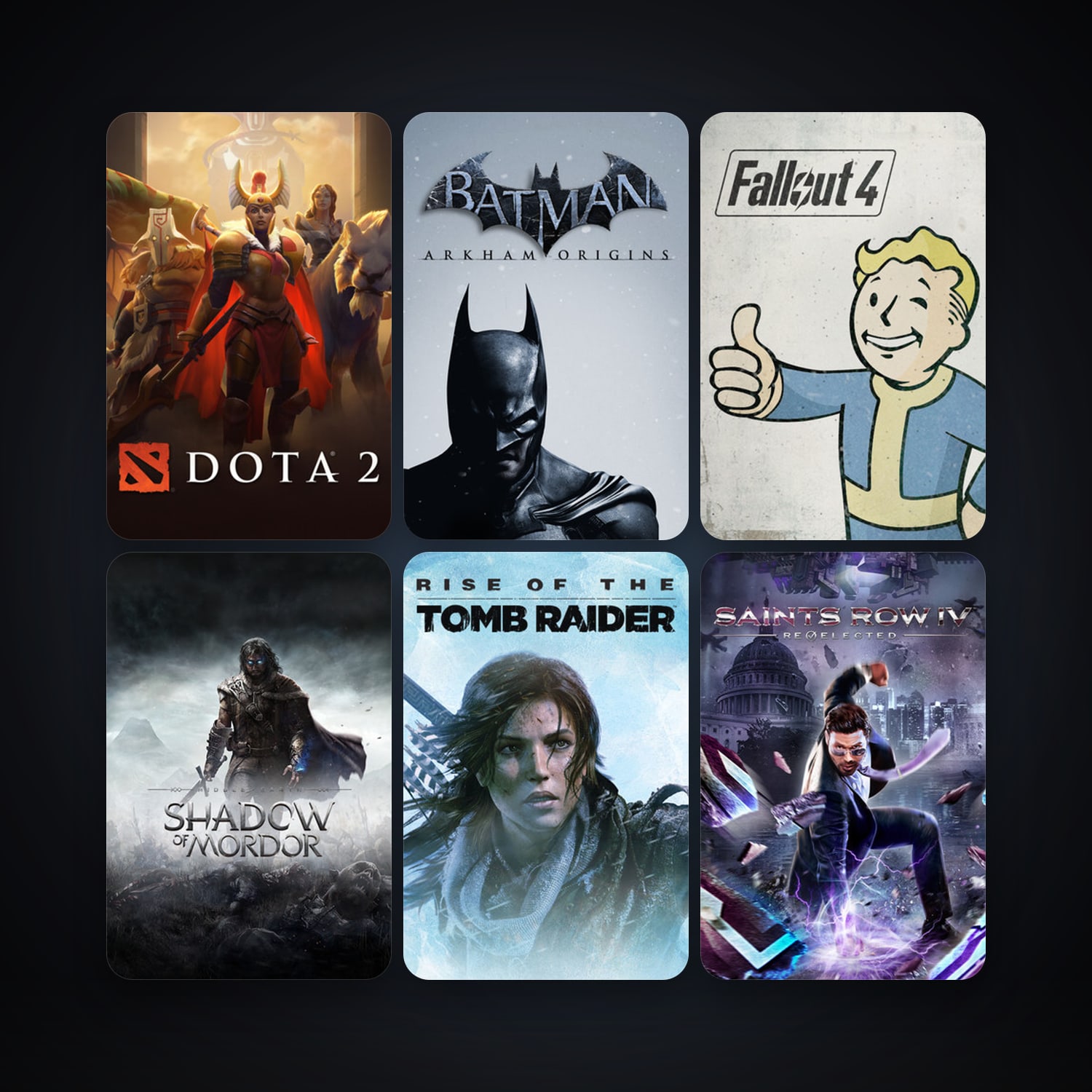 Dota 2 + Tomb Raider, 7 games, clean — HabibiAccounts