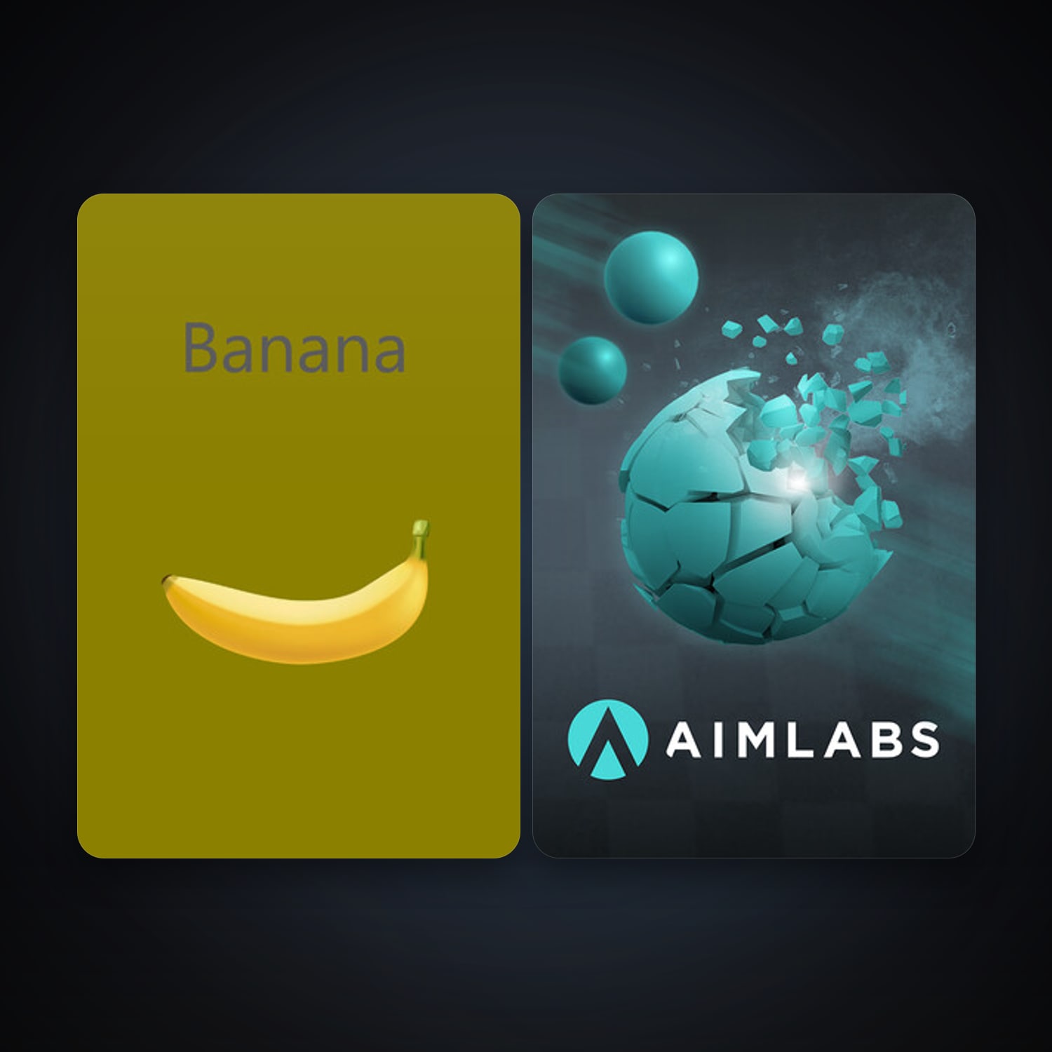 Aimlabs + Banana, 3 games, clean — HabibiAccounts
