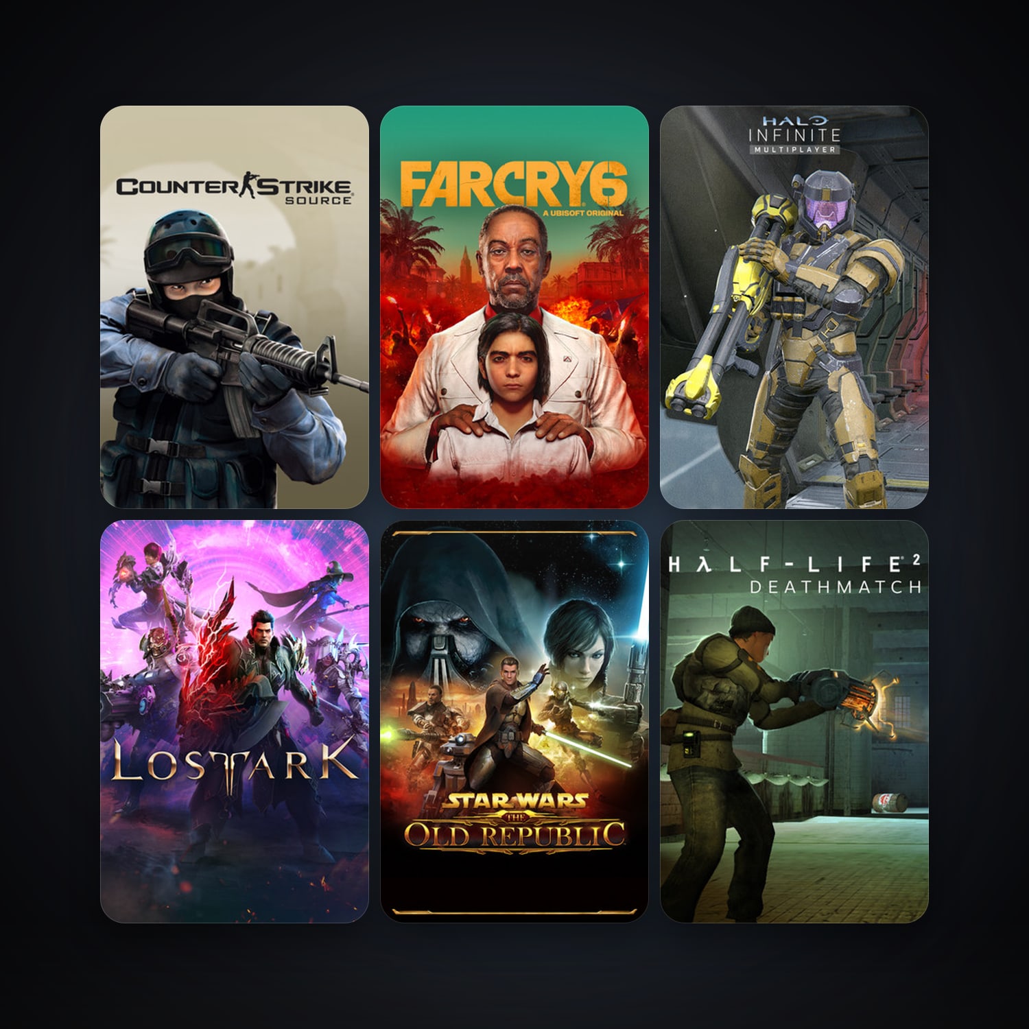 Half-Life 2 + Counter-Strike: Source, 16 games, Steam 11, clean — HabibiAccounts