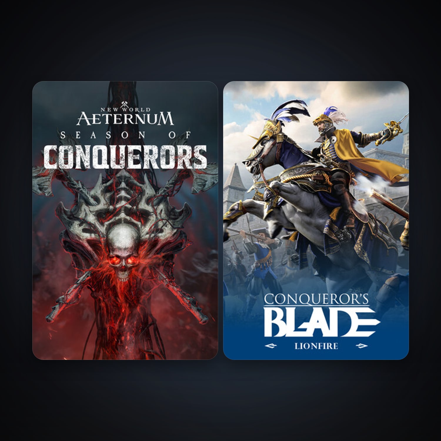 Conqueror's Blade + New World: Aeternum, 5 games, clean — HabibiAccounts