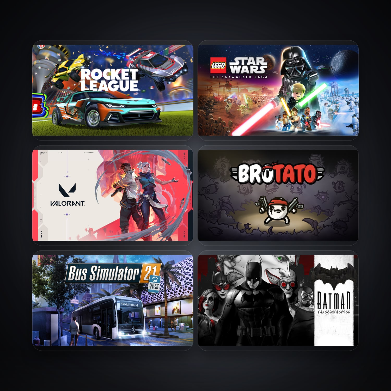 Rocket League & LEGO Star Wars: The Skywalker Saga | 91 Games — HabibiAccounts