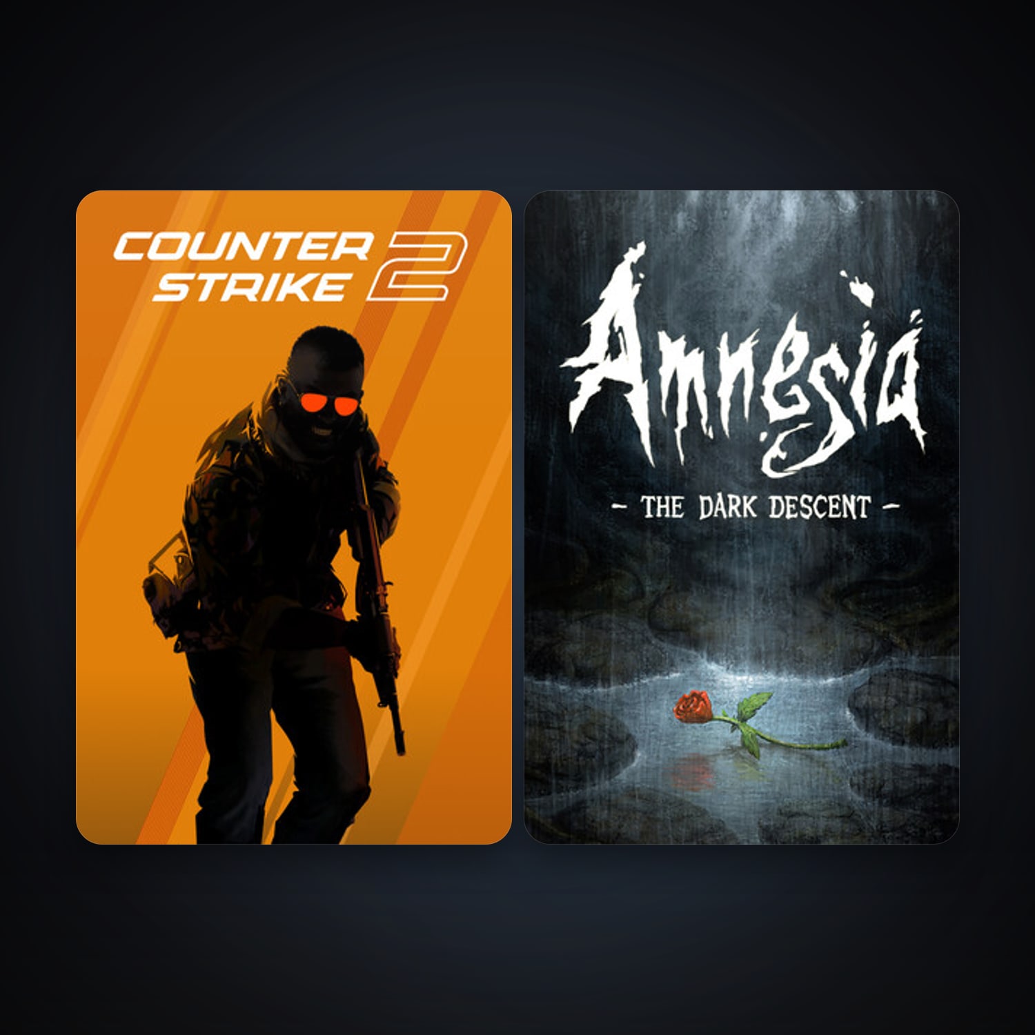 CS2 Prime + Amnesia: The Dark Descent, 2 games, clean — HabibiAccounts