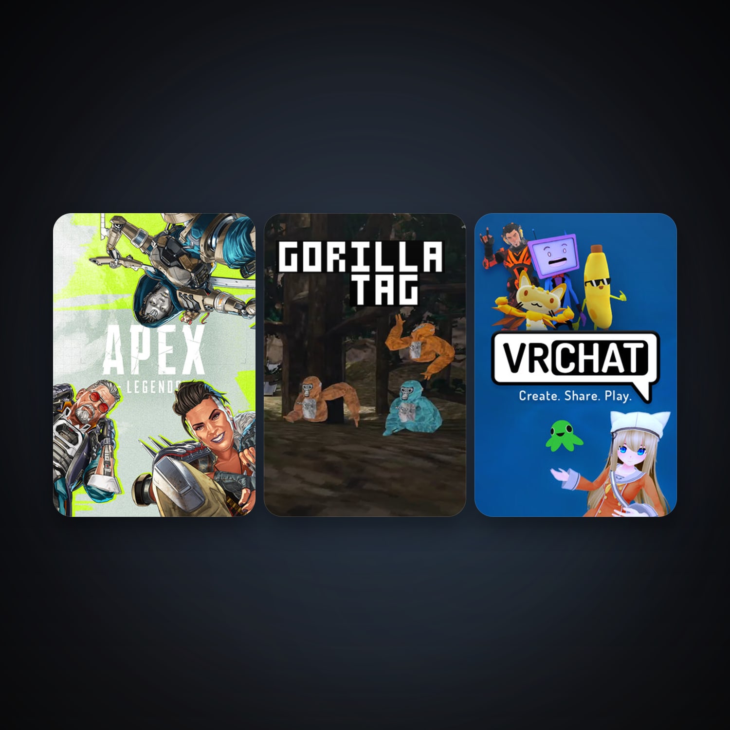 VRChat + Apex Legends, 8 games, clean — HabibiAccounts