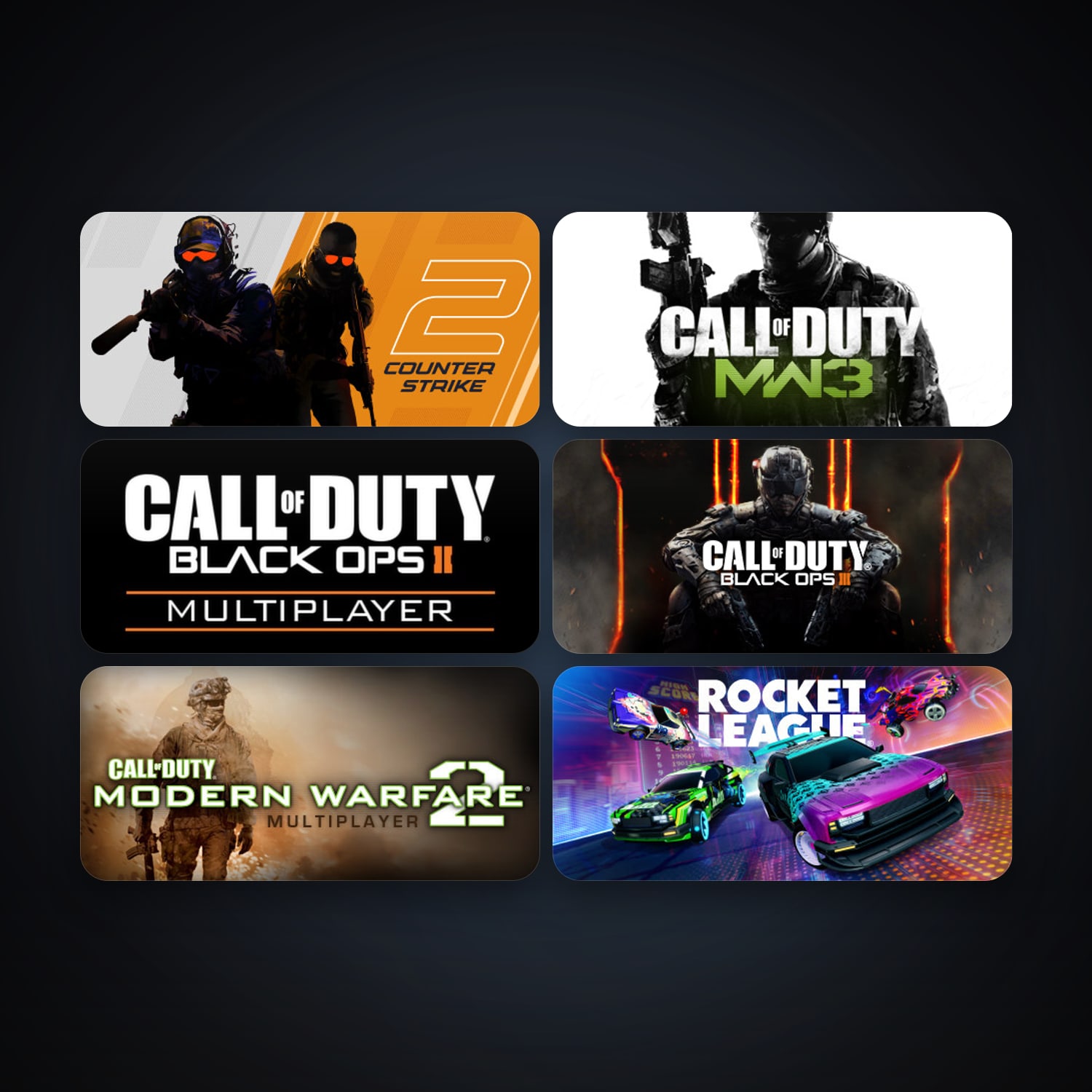 CS2 Prime + Call of Duty: Modern Warfare 2 - Multiplayer (2009), 19 games, Steam 13, clean — HabibiAccounts