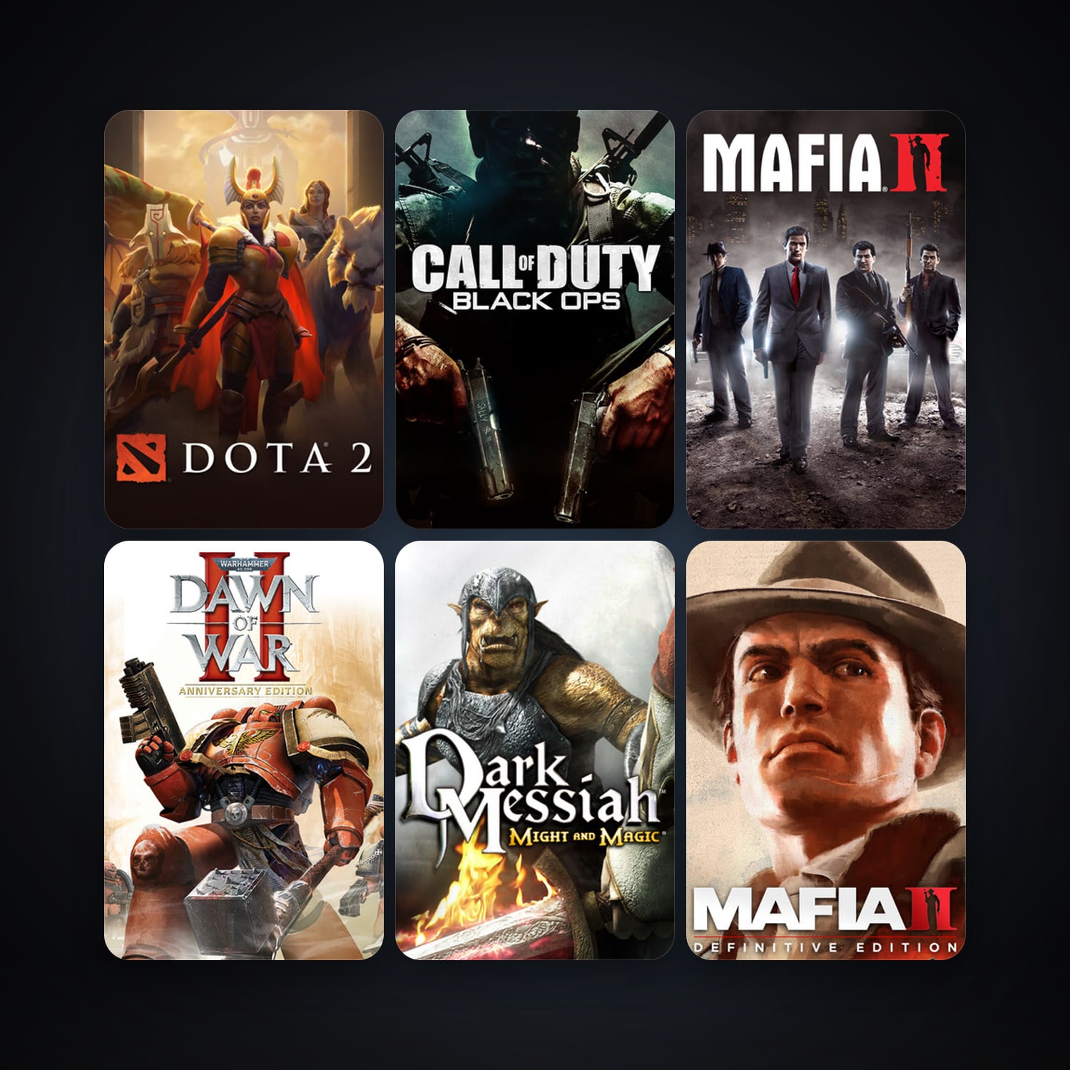 Dota 2 + Dark Messiah of Might & Magic, 14 games, clean — HabibiAccounts