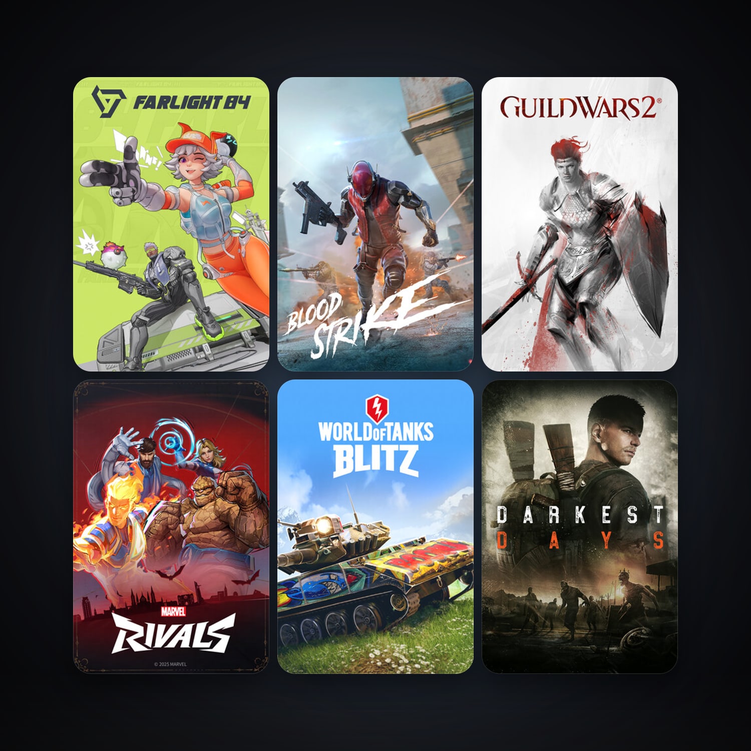 World of Tanks Blitz + Guild Wars 2, 14 games, clean — HabibiAccounts