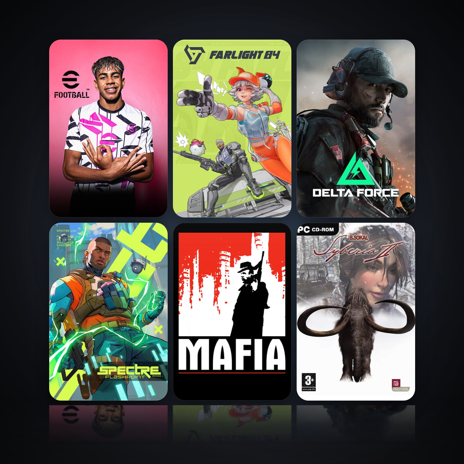 eFootball 2024 & Farlight 84 | 14 Games | Clean — HabibiAccounts