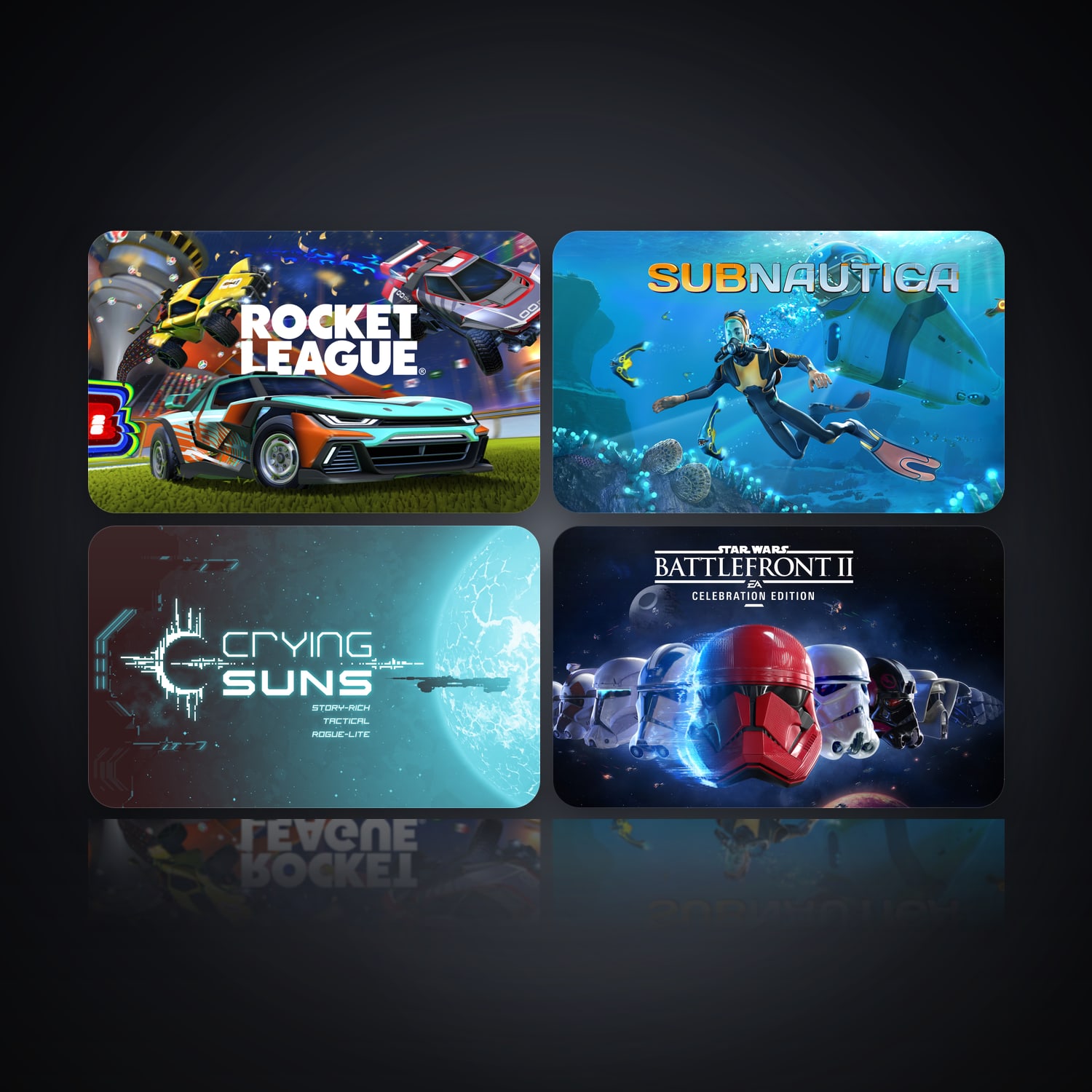 هالحساب إبك فيه Rocket League وSubnautica، TR، 5 ألعاب — HabibiAccounts