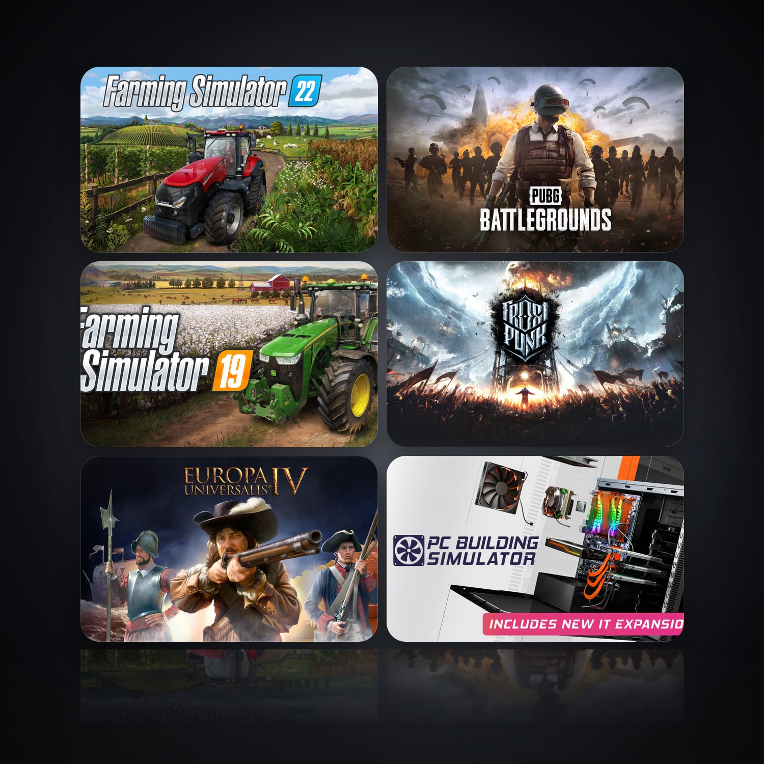 Farming Simulator 22 & PUBG: BATTLEGROUNDS | 253 Games — HabibiAccounts