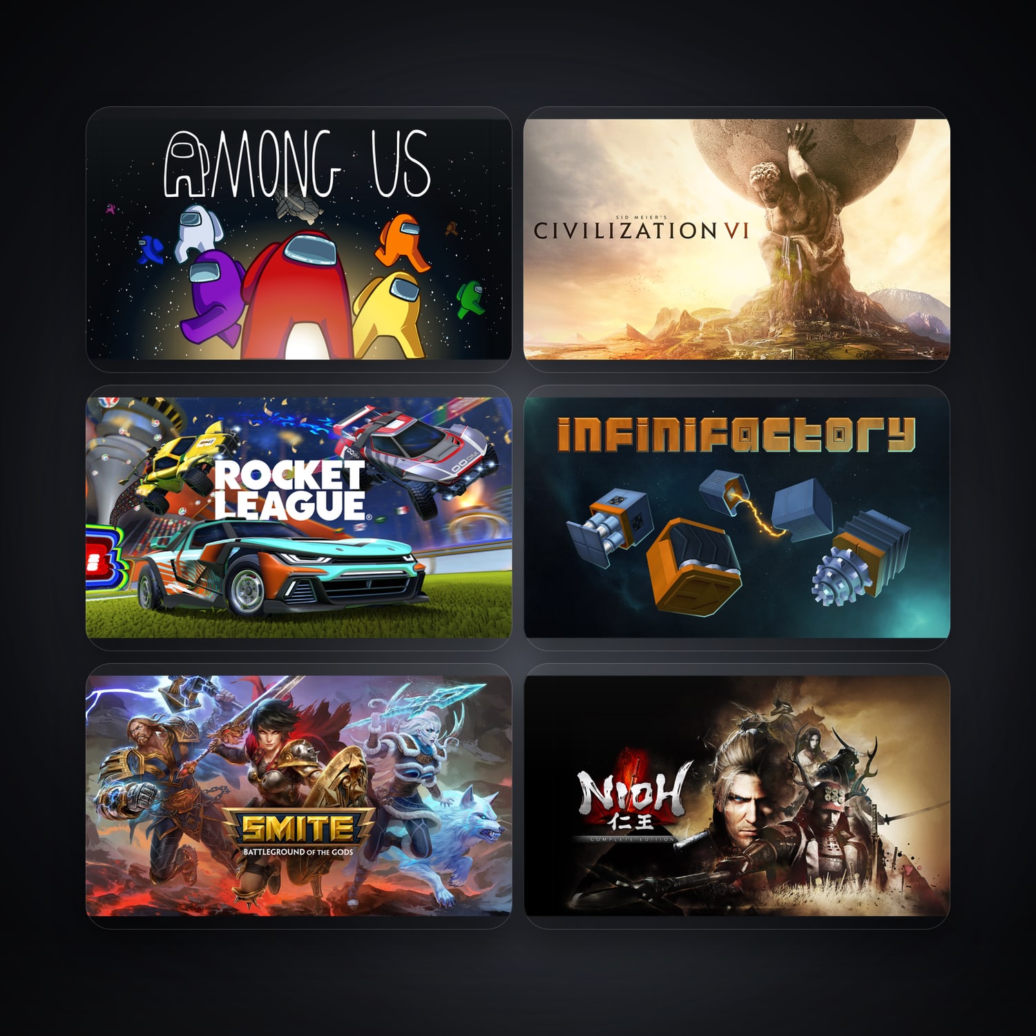 Epic Among Us + Sid Meier's Civilization VI — BR — 10 games — HabibiAccounts