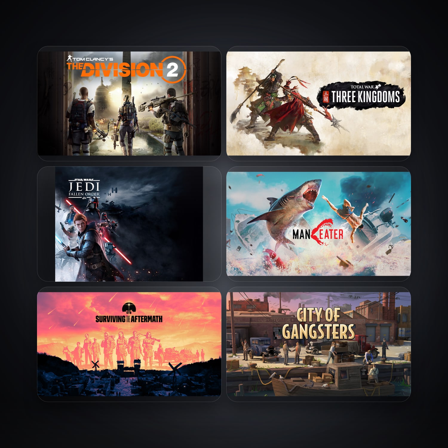 Tom Clancy's The Division 2 & Total War: THREE KINGDOMS | 39 Games — HabibiAccounts