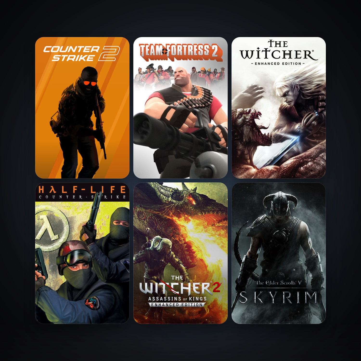 Counter-Strike + Team Fortress 2, 38 games, Steam 19, clean — HabibiAccounts