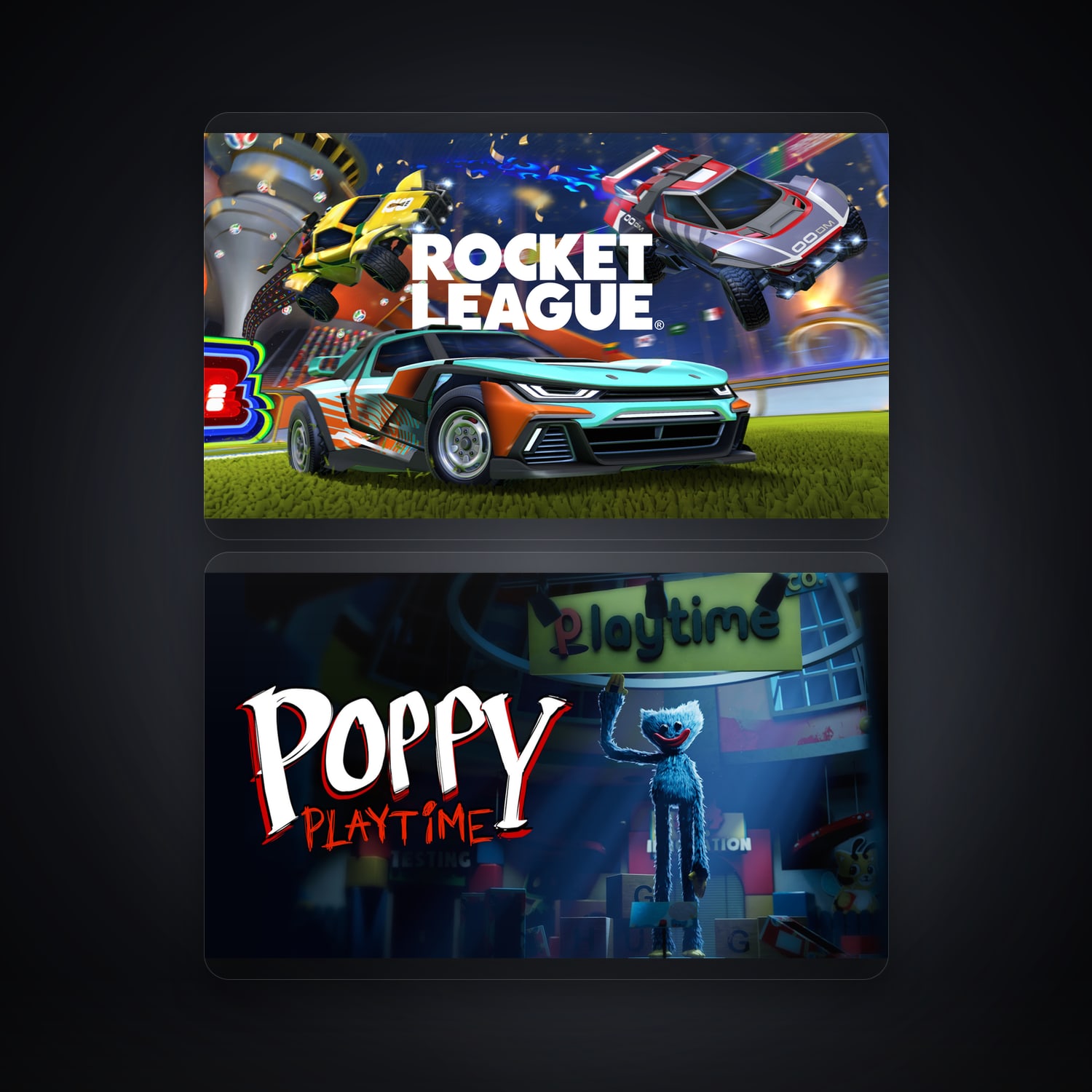 Rocket League & Poppy Playtime | 2 Games — HabibiAccounts