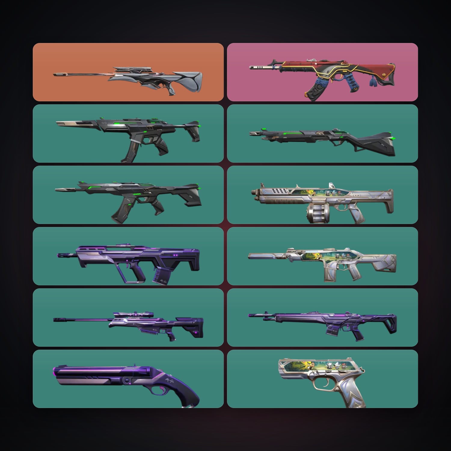 EU Gold 2 locker — 12 skins, lvl 32 — HabibiAccounts