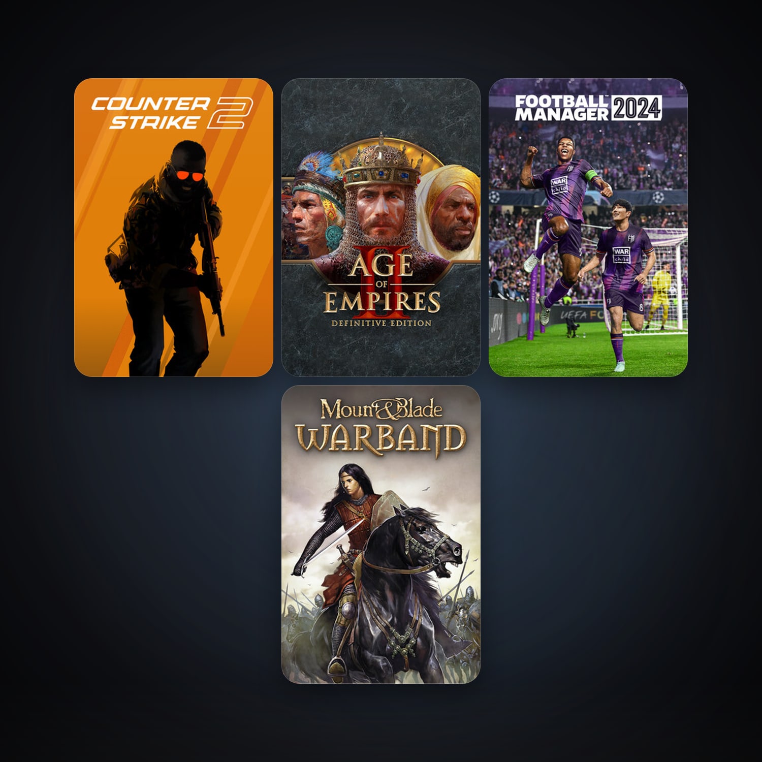 CS2 Prime + Mount & Blade: Warband, 5 games, clean — HabibiAccounts