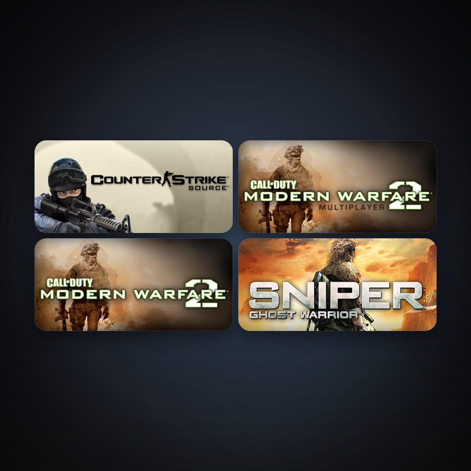 حساب ستيم فلين، Counter-Strike: Source وBorderlands، 6 لعبة، صامد واضح — HabibiAccounts