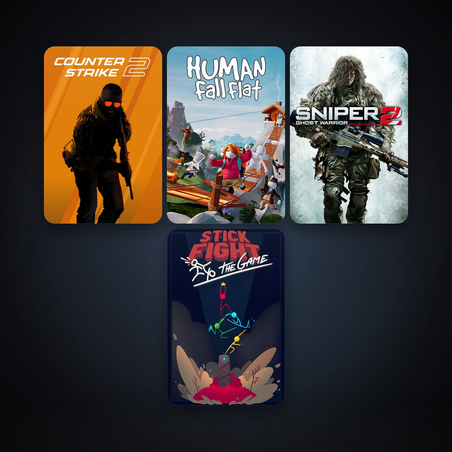 CS2 Prime + Sniper: Ghost Warrior 2, 6 games, clean — HabibiAccounts