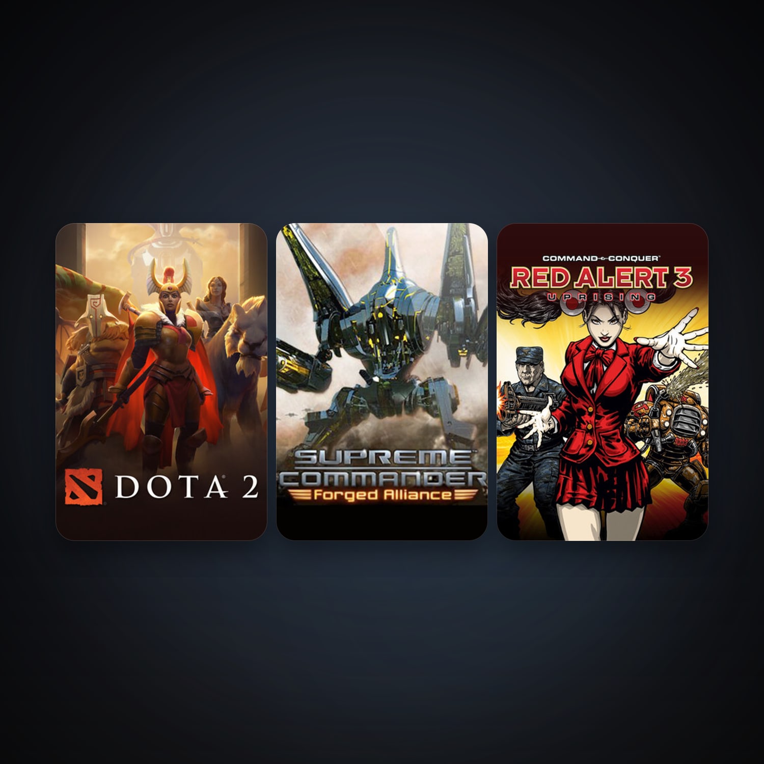 Dota 2 + Supreme Commander: Forged Alliance, 6 games, clean — HabibiAccounts