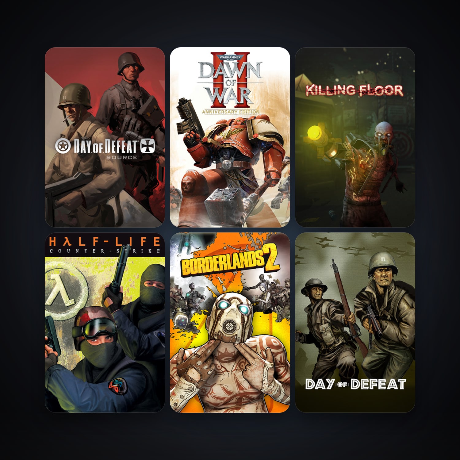Counter-Strike + Day of Defeat, 14 games, Steam 10, clean — HabibiAccounts