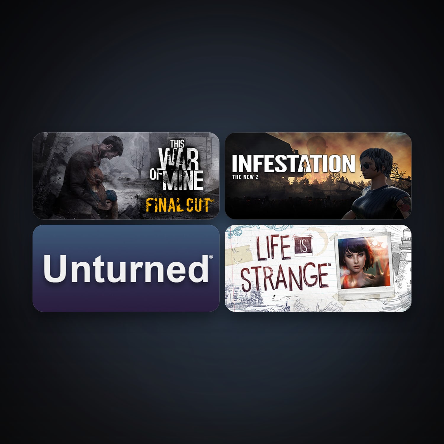 This War of Mine + Unturned, 6 games, clean — HabibiAccounts