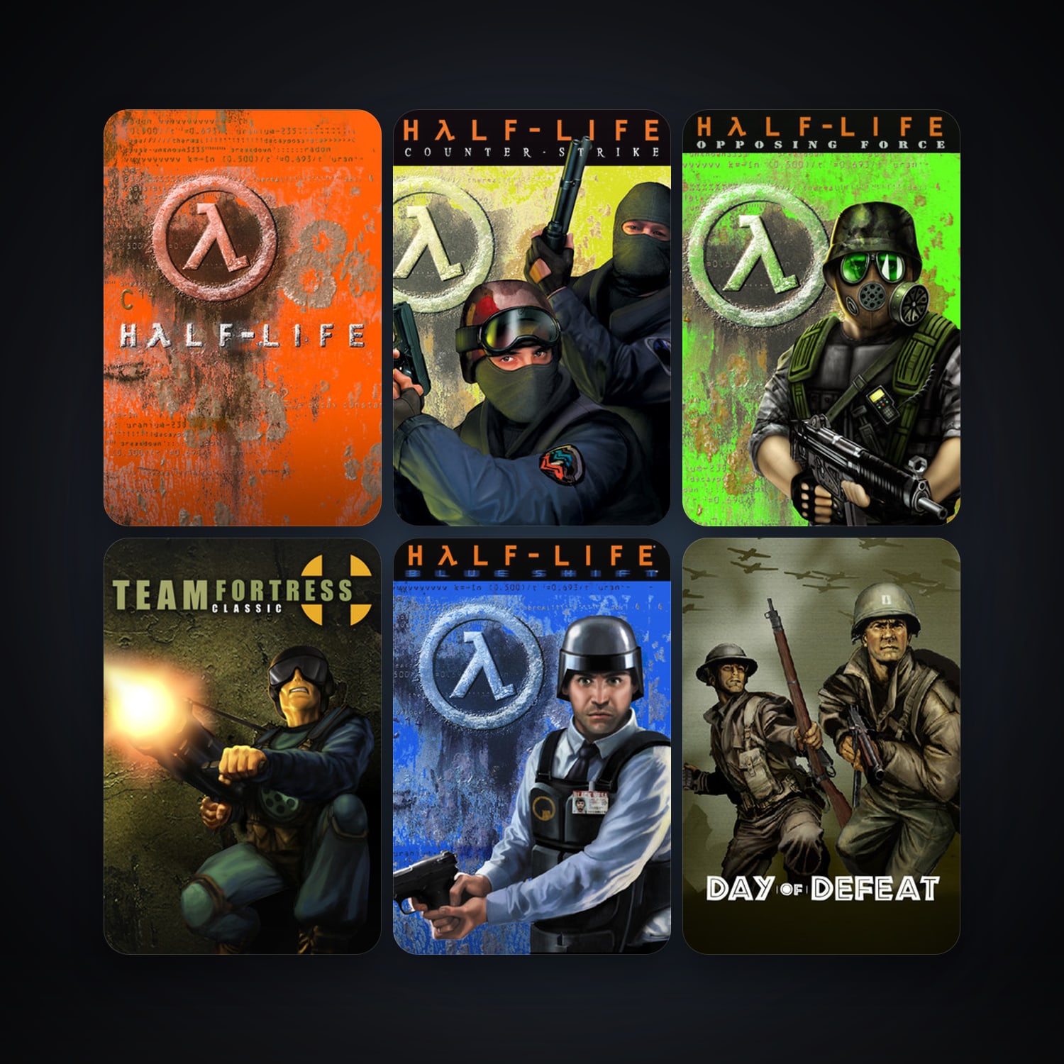 Counter-Strike + Team Fortress Classic, 8 games, clean — HabibiAccounts