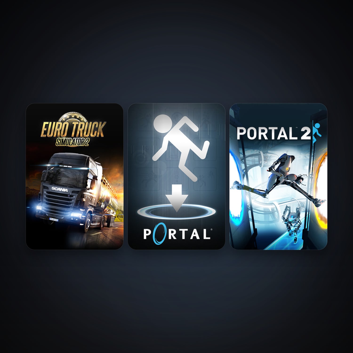Steam account: Portal + Portal 2, 4 games, clean — HabibiAccounts