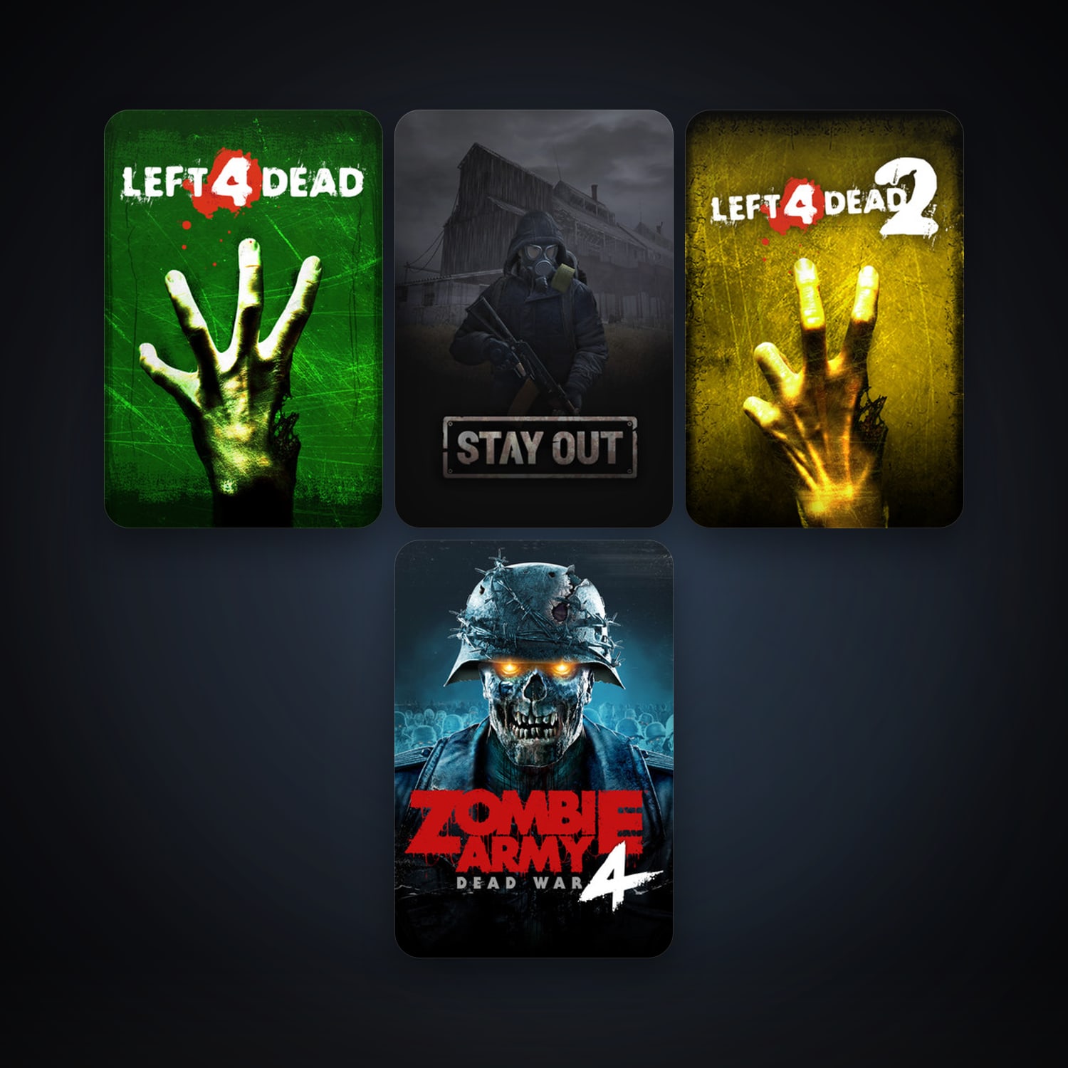 Left 4 Dead + Left 4 Dead 2, 4 games, clean — HabibiAccounts