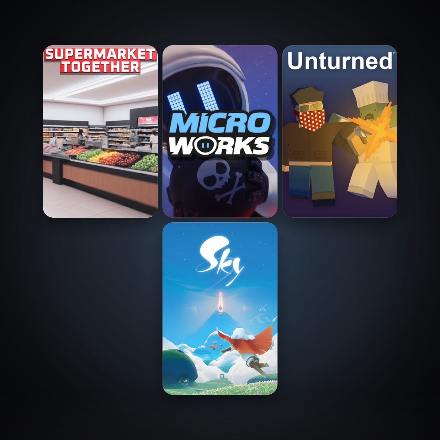 Unturned + MicroWorks, 24 games, clean — HabibiAccounts