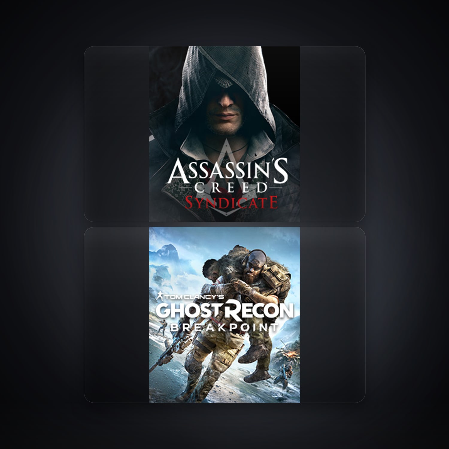 Ubisoft Assassin's Creed Syndicate + Tom Clancy's Ghost Recon Breakpoint — ID — HabibiAccounts