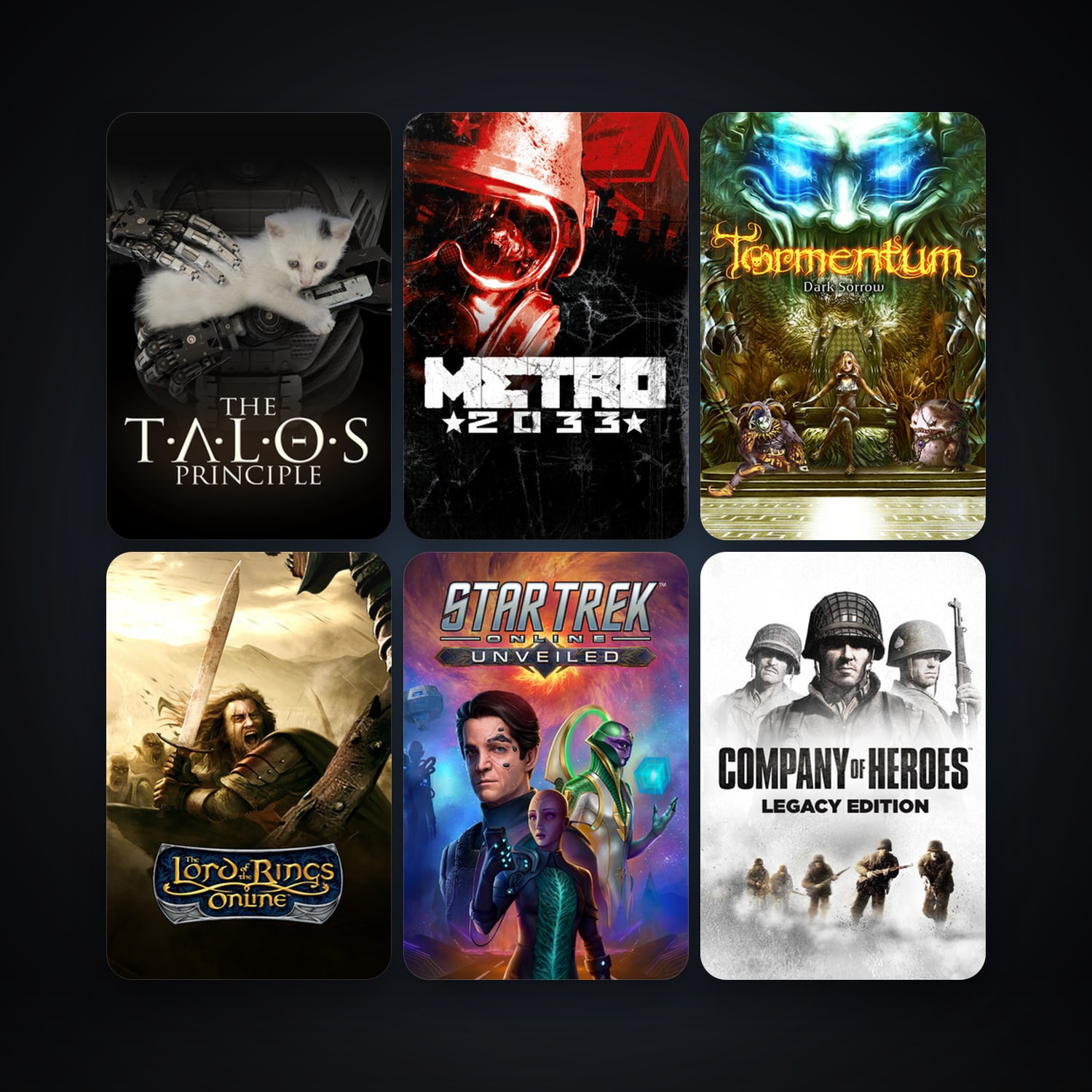Company of Heroes + Star Trek Online, 8 games, clean — HabibiAccounts