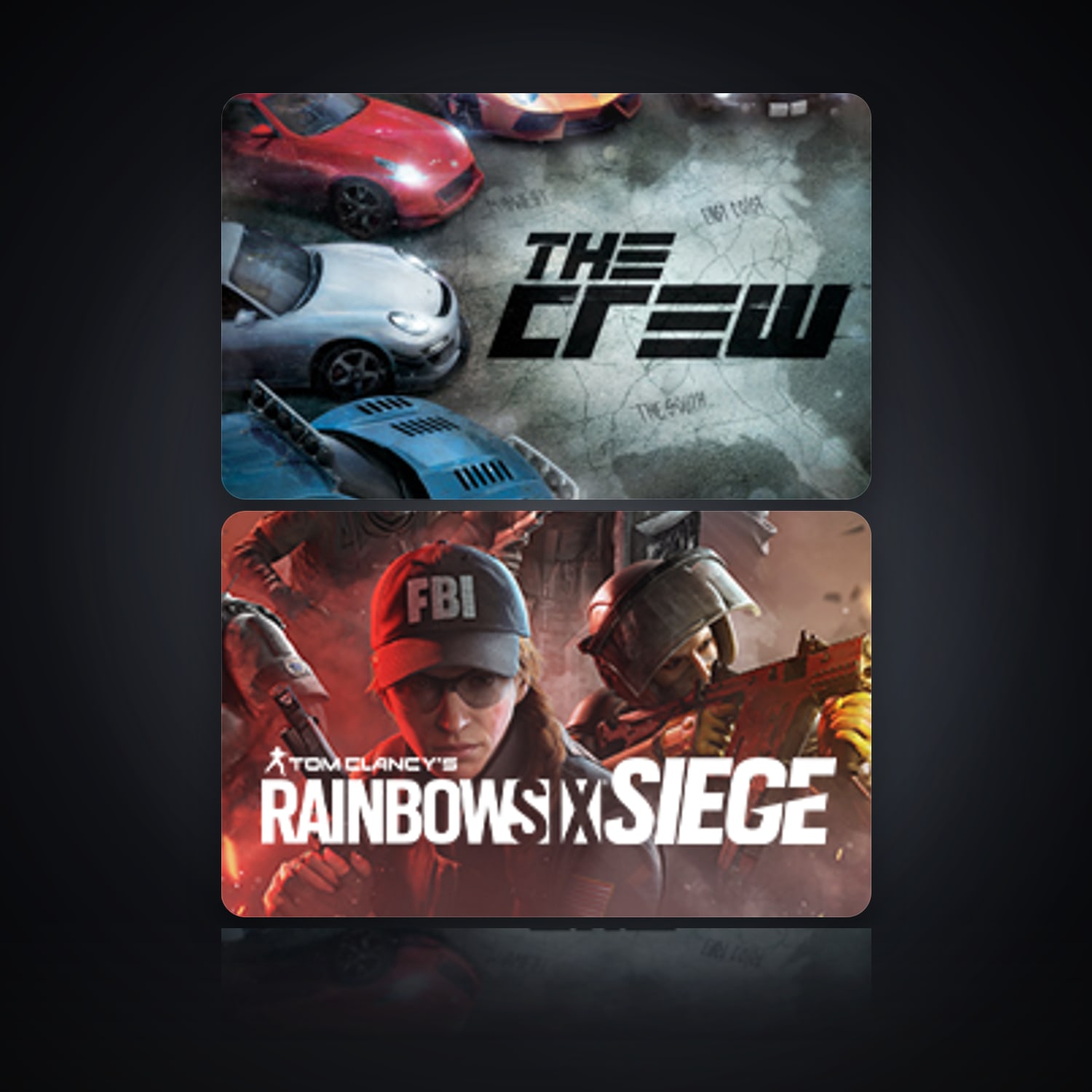 The Crew & Tom Clancy's Rainbow Six Siege (Steam) | 2 Games — HabibiAccounts