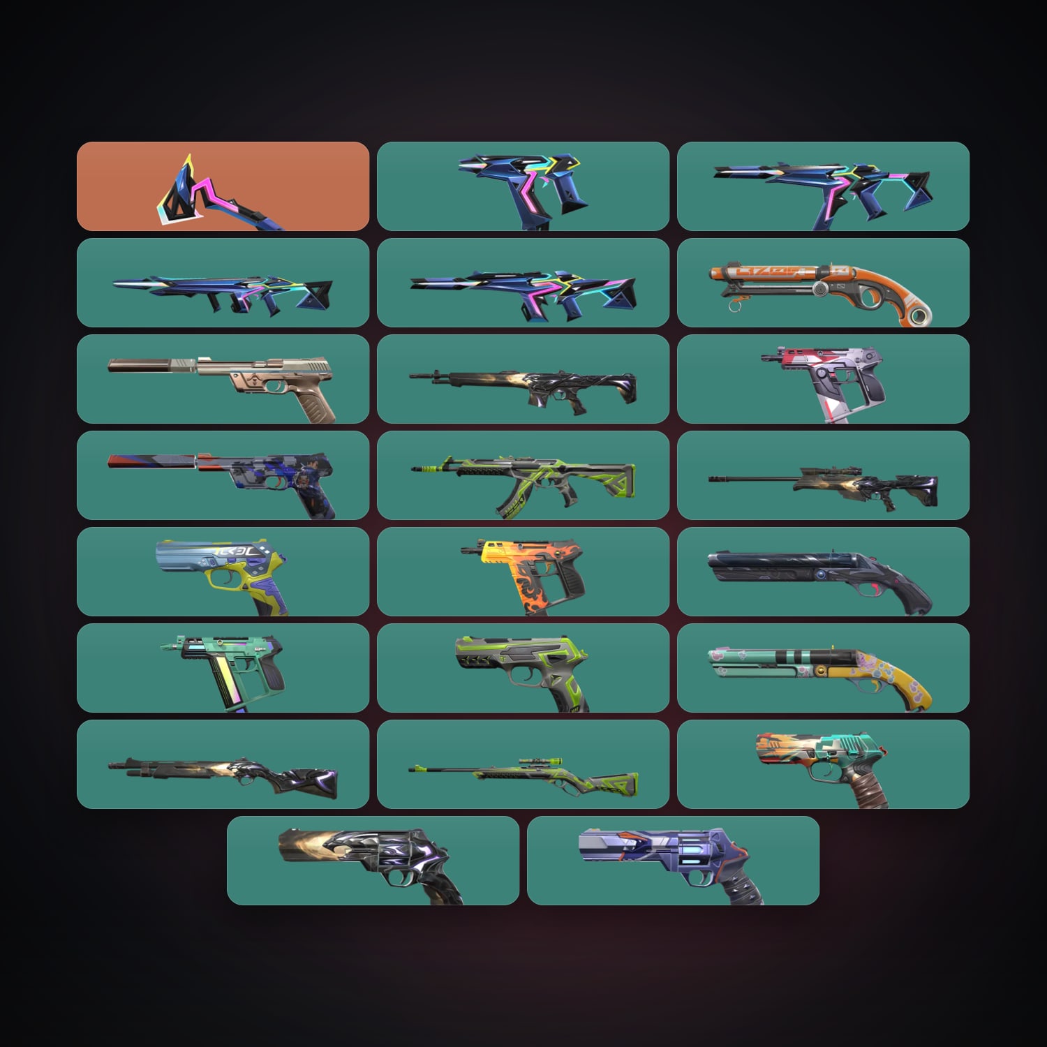 AP Gold 1 locker — 1 knives, 23 skins, lvl 182 — HabibiAccounts