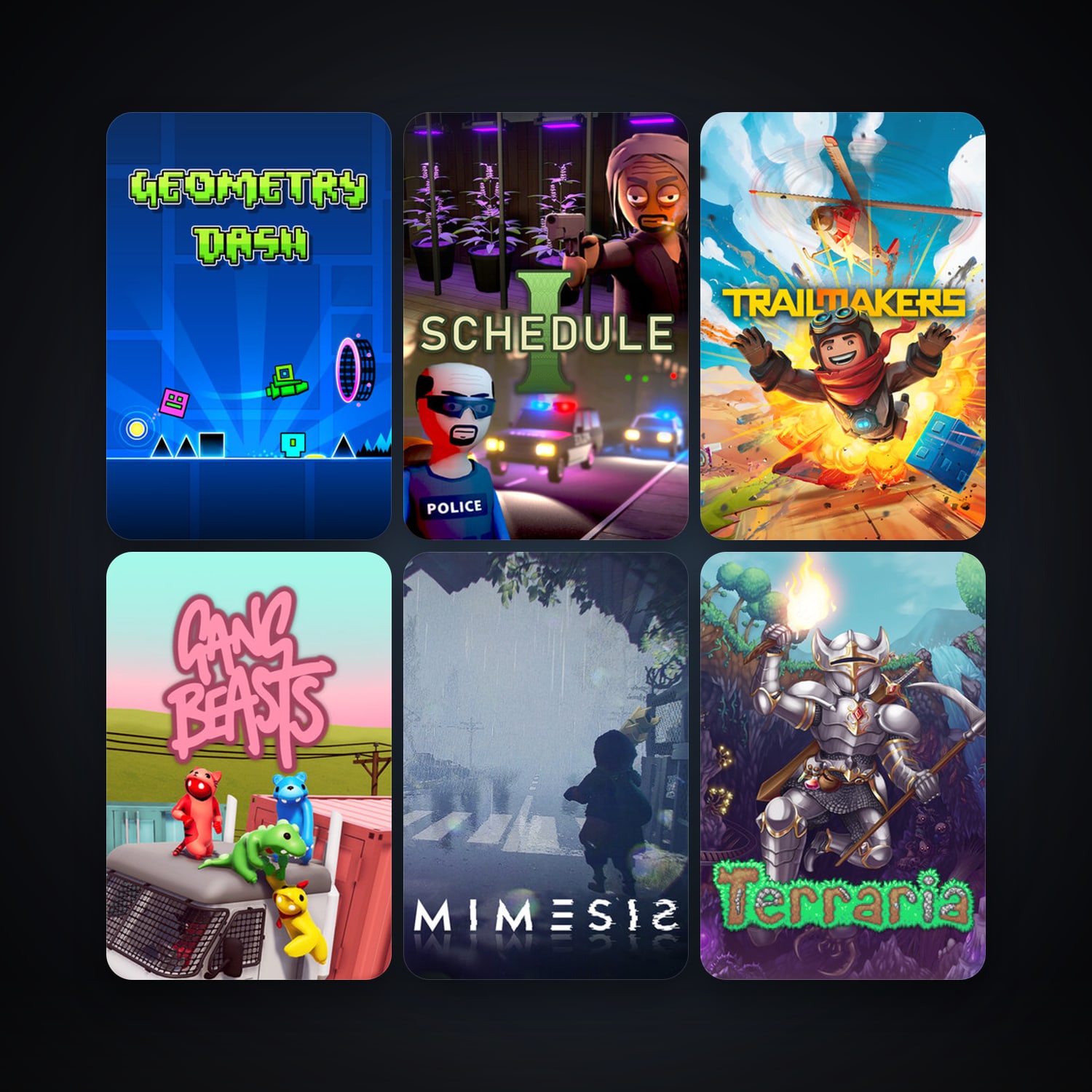 Terraria + Gang Beasts, 24 games, clean — HabibiAccounts