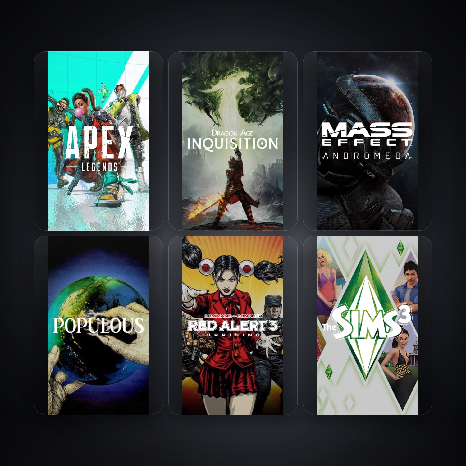 EA account — Apex Legends + Dragon Age: Inquisition — BR — 6 games — HabibiAccounts
