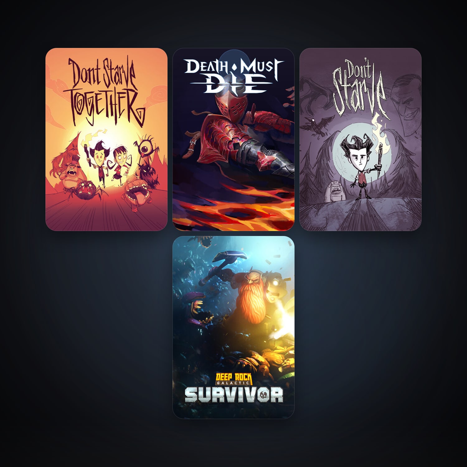 Don't Starve + Don't Starve Together, 4 games, clean — HabibiAccounts