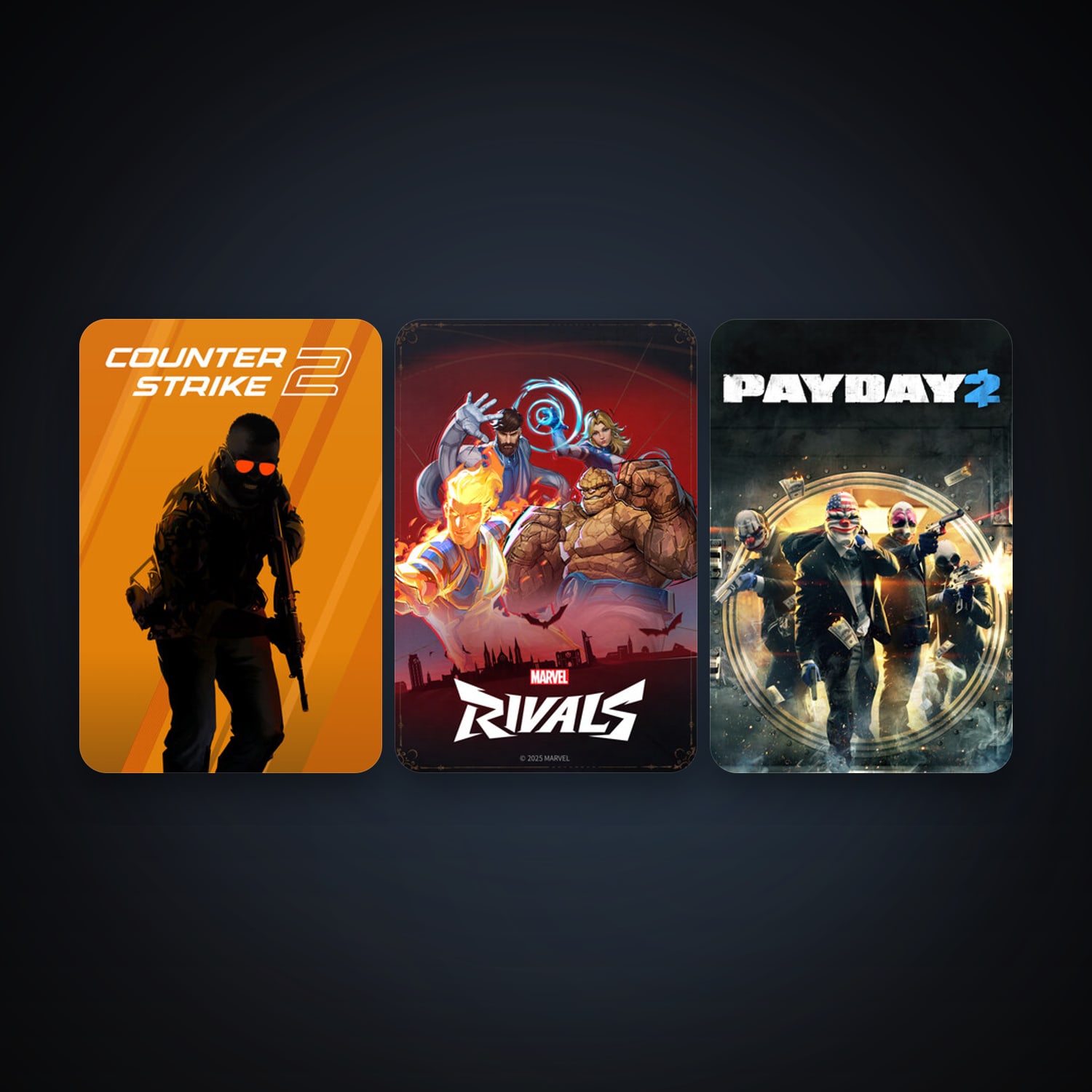 CS2 Prime + PAYDAY 2, 4 games, clean — HabibiAccounts