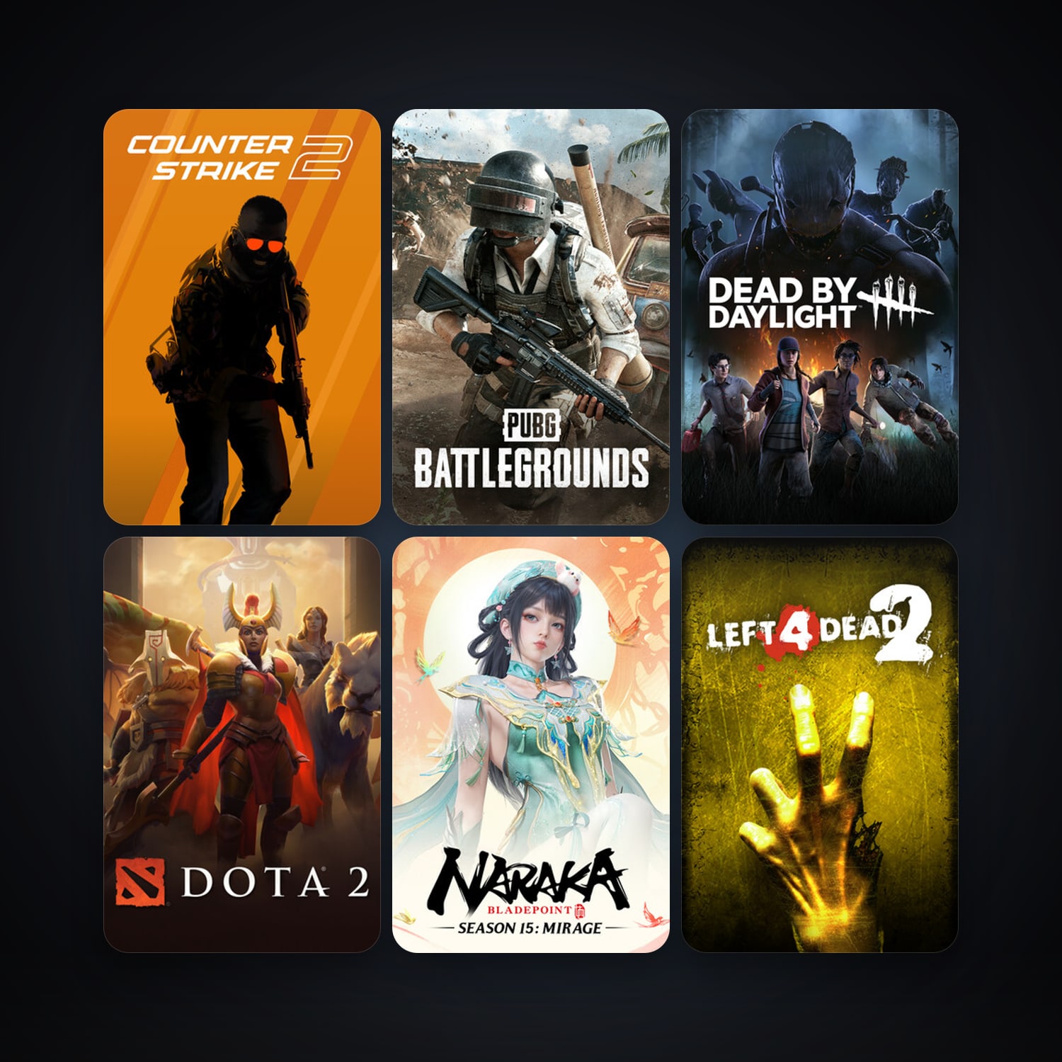 Left 4 Dead 2 + Dota 2, 18 games, Steam 11, clean — HabibiAccounts