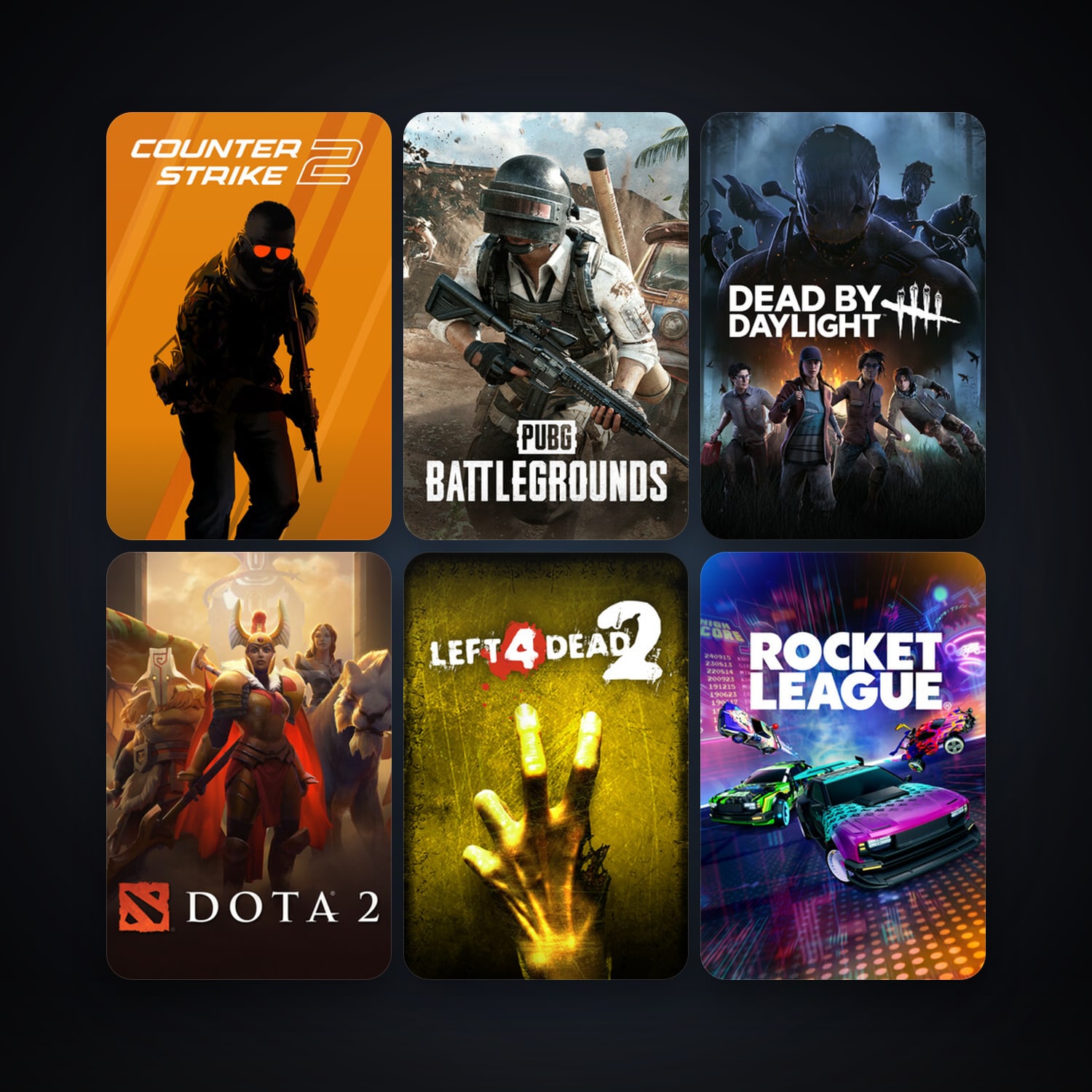 Left 4 Dead 2 + Dota 2, 11 games, Steam 10, clean — HabibiAccounts