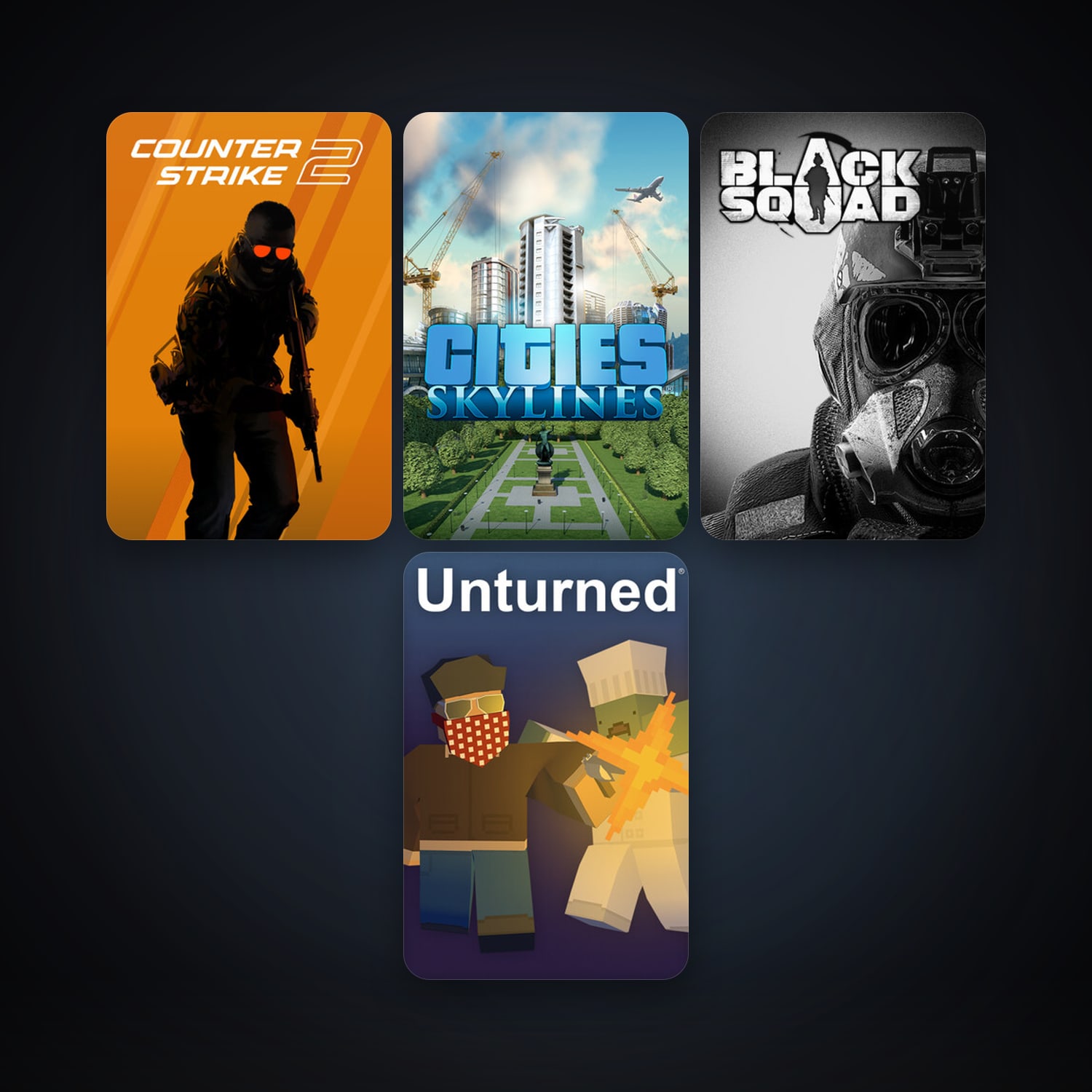 CS2 Prime + Cities: Skylines, 5 games, clean — HabibiAccounts