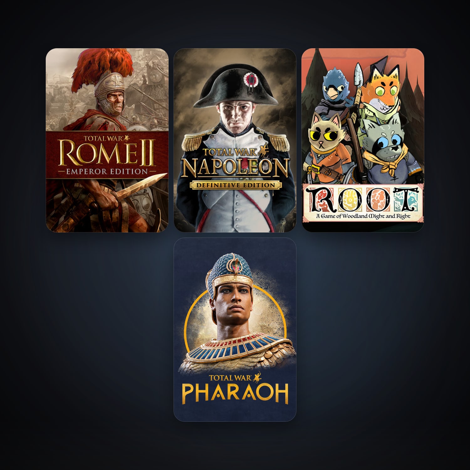 Total War: NAPOLEON - Definitive Edition + Total War: ROME II - Emperor Edition, 7 games, clean — HabibiAccounts