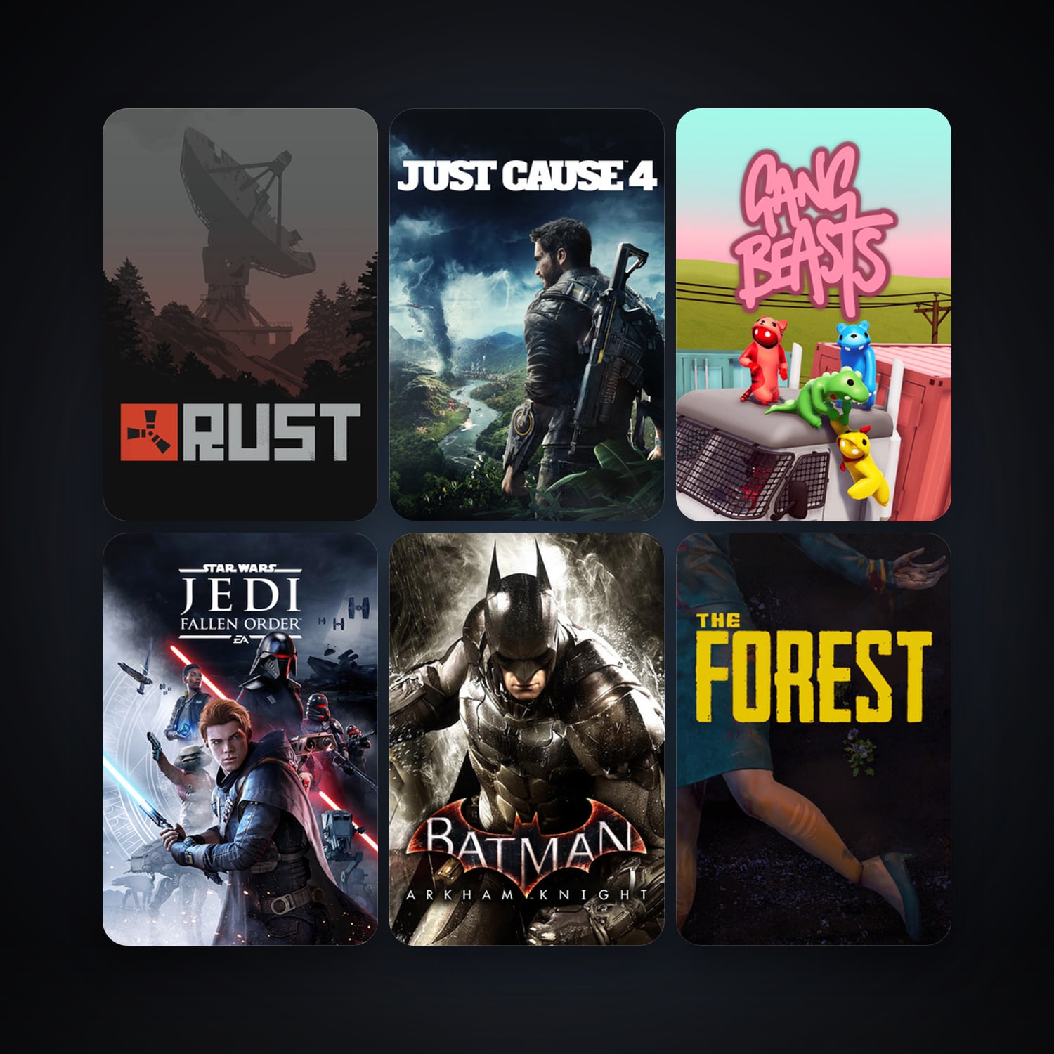 Steam account: Batman: Arkham Knight + The Forest, 21 games, clean — HabibiAccounts