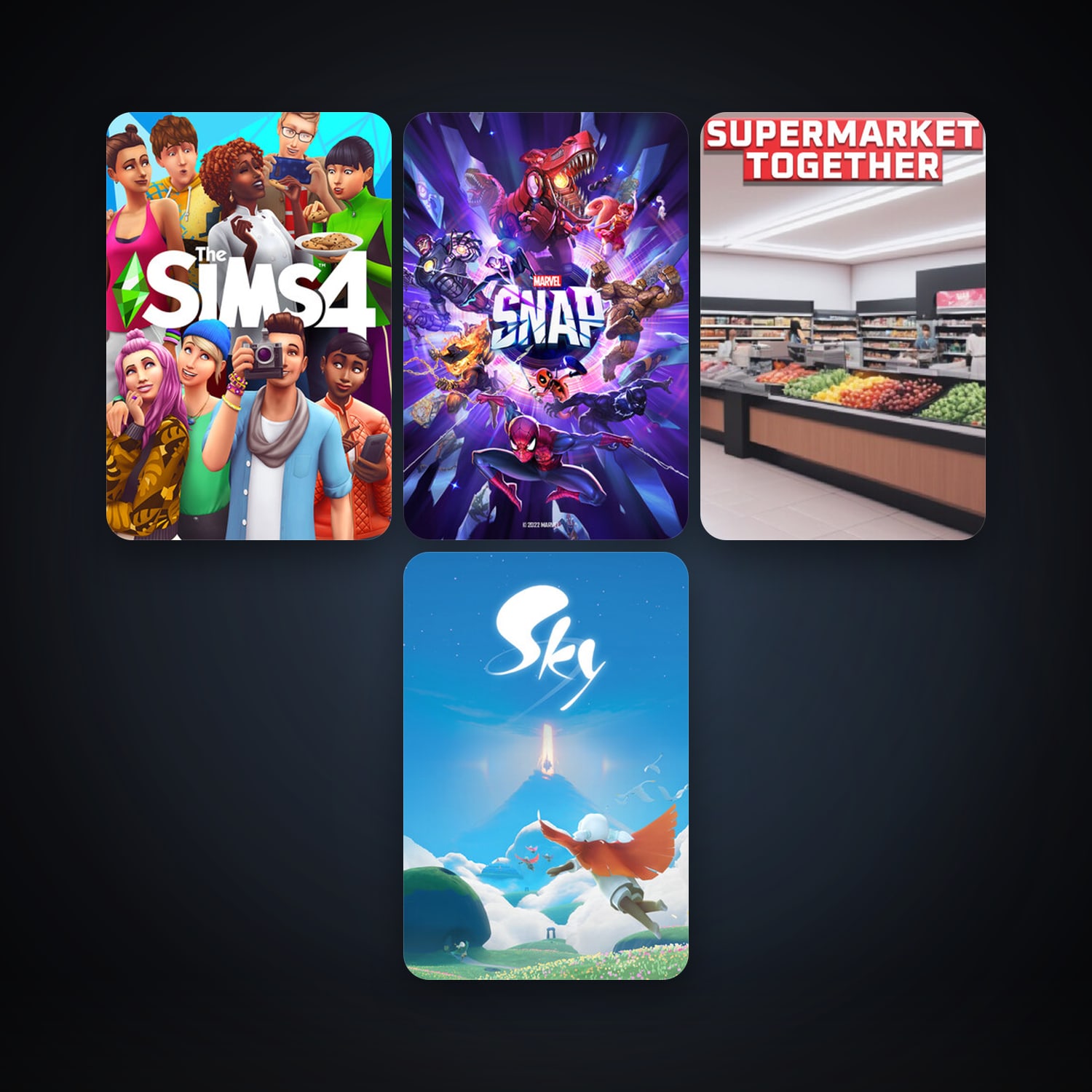 The Sims 4 + MARVEL SNAP, 21 games, clean — HabibiAccounts