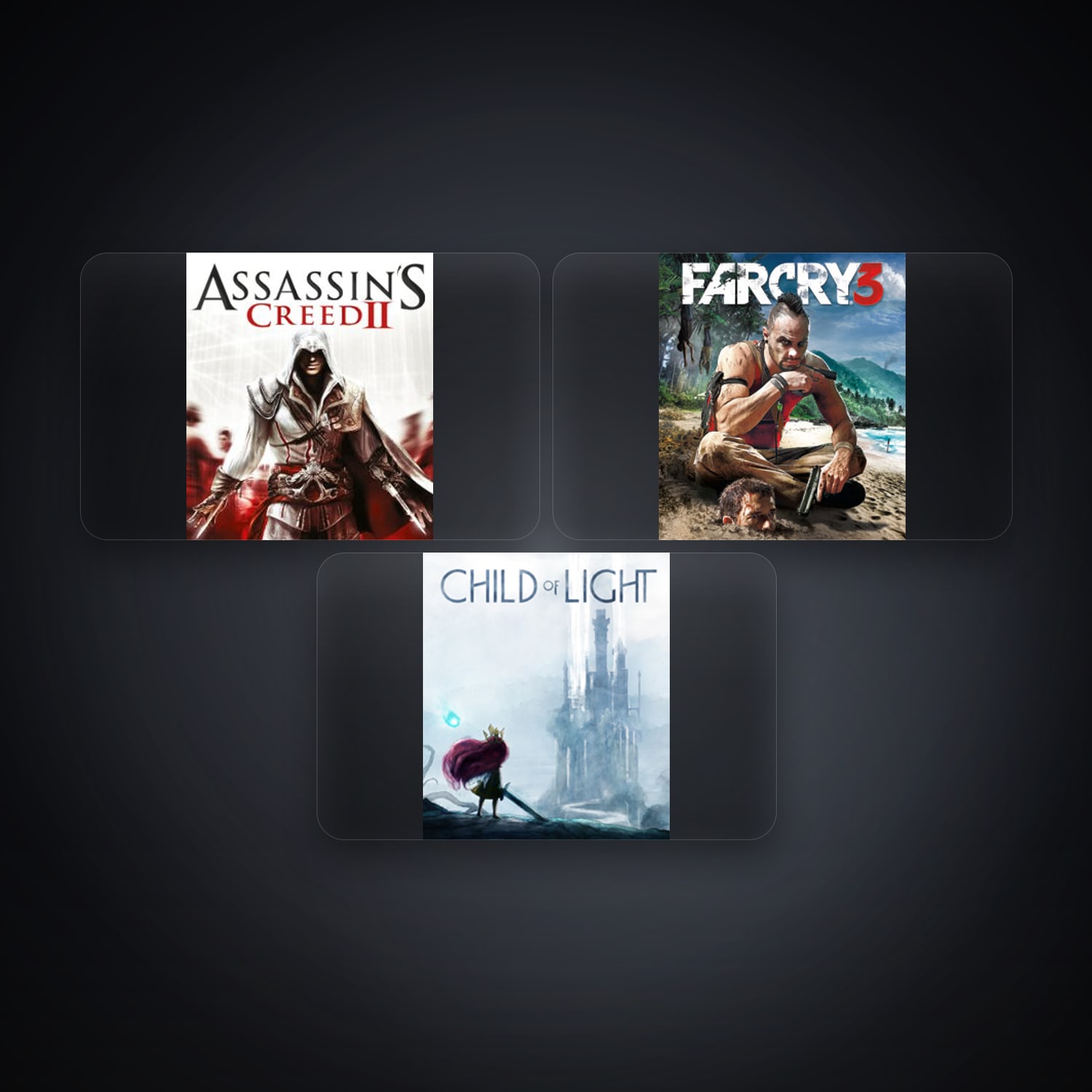 هالحساب يوبيسوفت فيه Assassin's Creed II وFar Cry 3 Deluxe Edition، RO، 3 ألعاب — HabibiAccounts