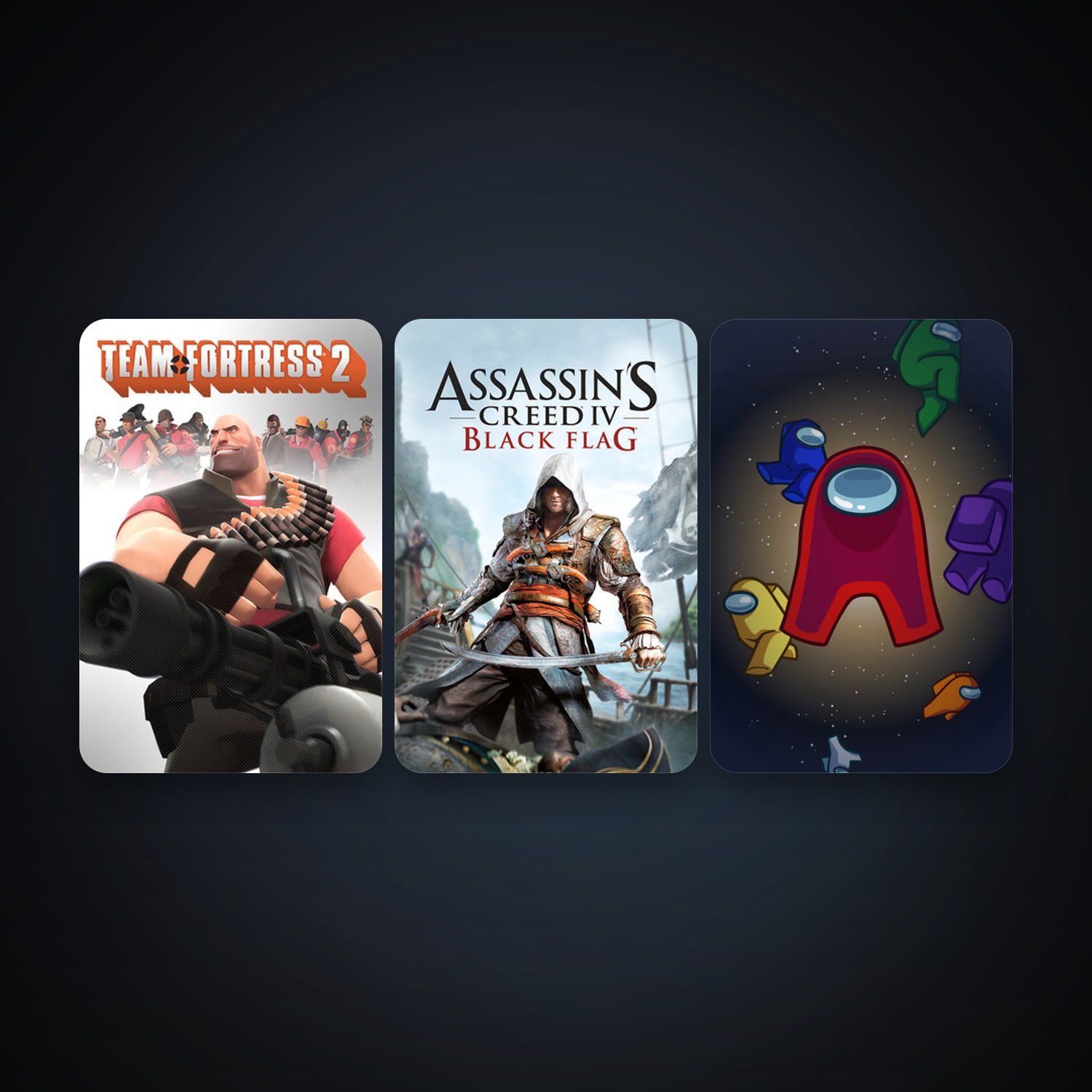 Team Fortress 2 + Assassin’s Creed IV Black Flag, 4 games, clean — HabibiAccounts