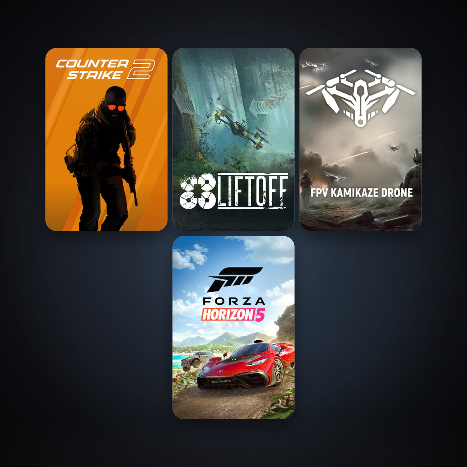 CS2 Prime + Liftoff: FPV Drone Racing, 7 games, clean — HabibiAccounts