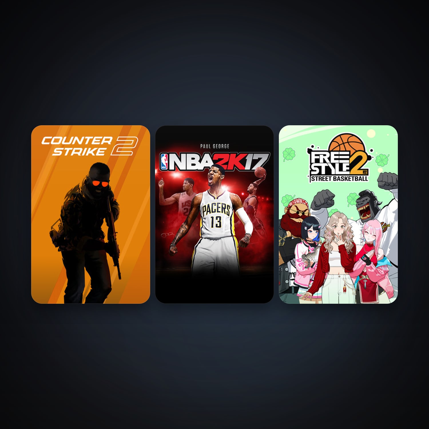 CS2 Prime + Freestyle 2: Street Basketball, 3 games, clean — HabibiAccounts