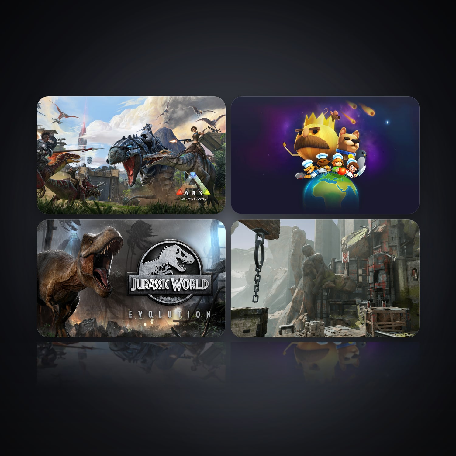 ARK: Survival Evolved & Overcooked | 5 Games — HabibiAccounts
